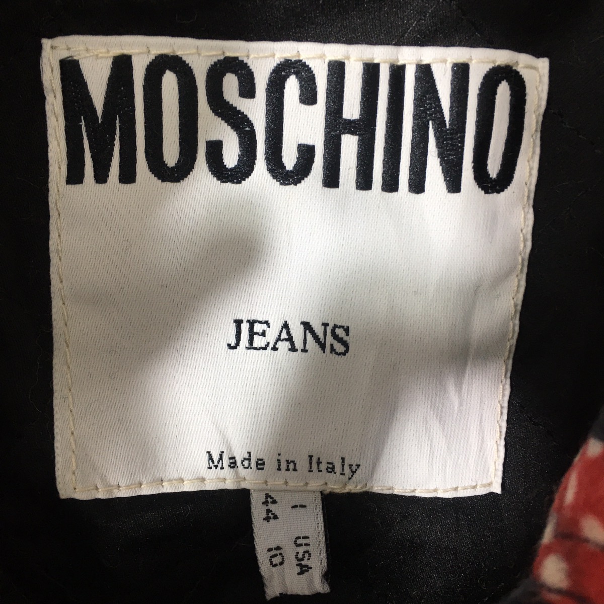 Vtg MOSCHINO JEANS No To Racism Cropped Jacket Denim Jeans - 5