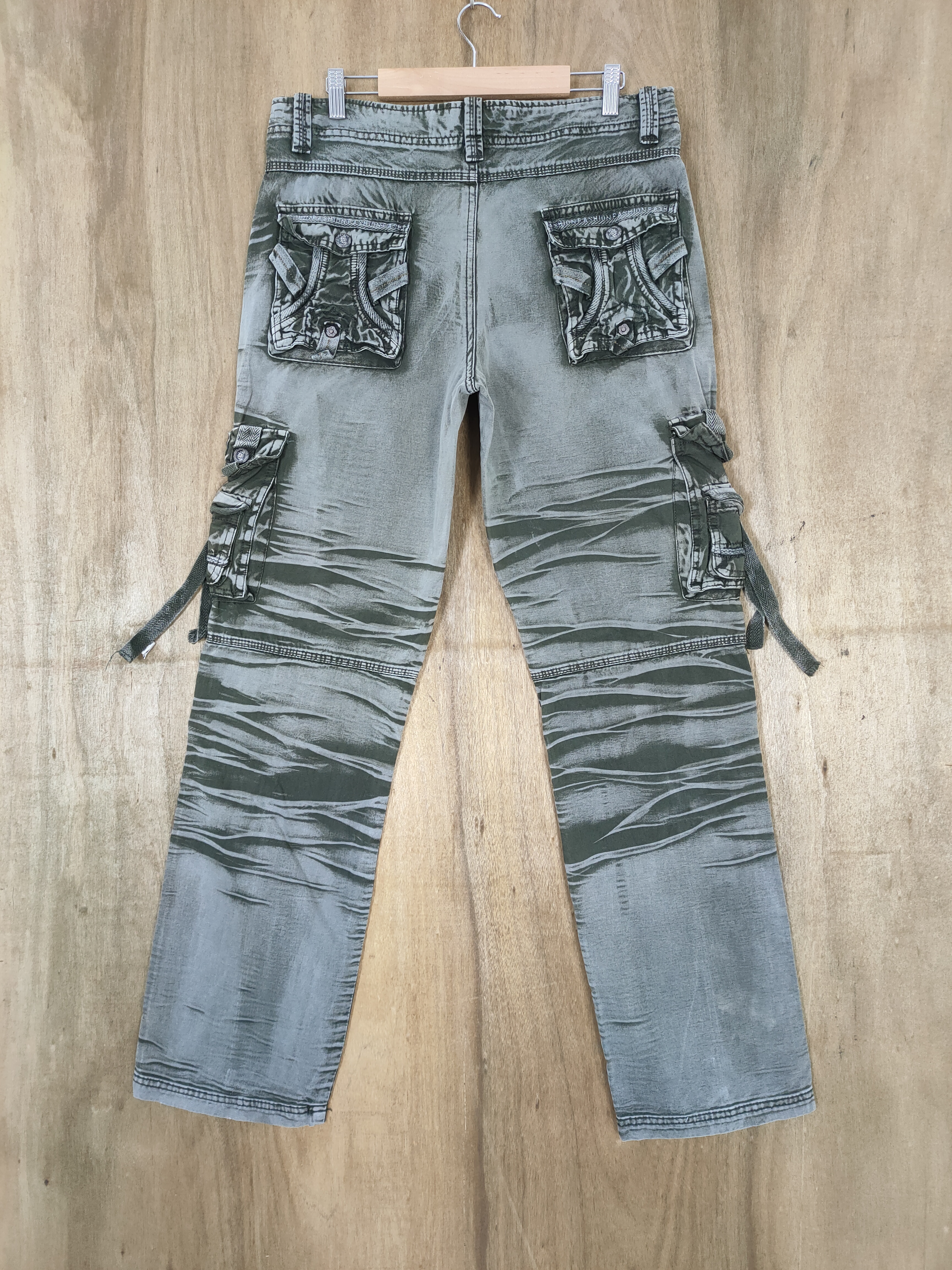 Japanese Brand - WZI BONDAGE FADED CARGO PANTS - 3