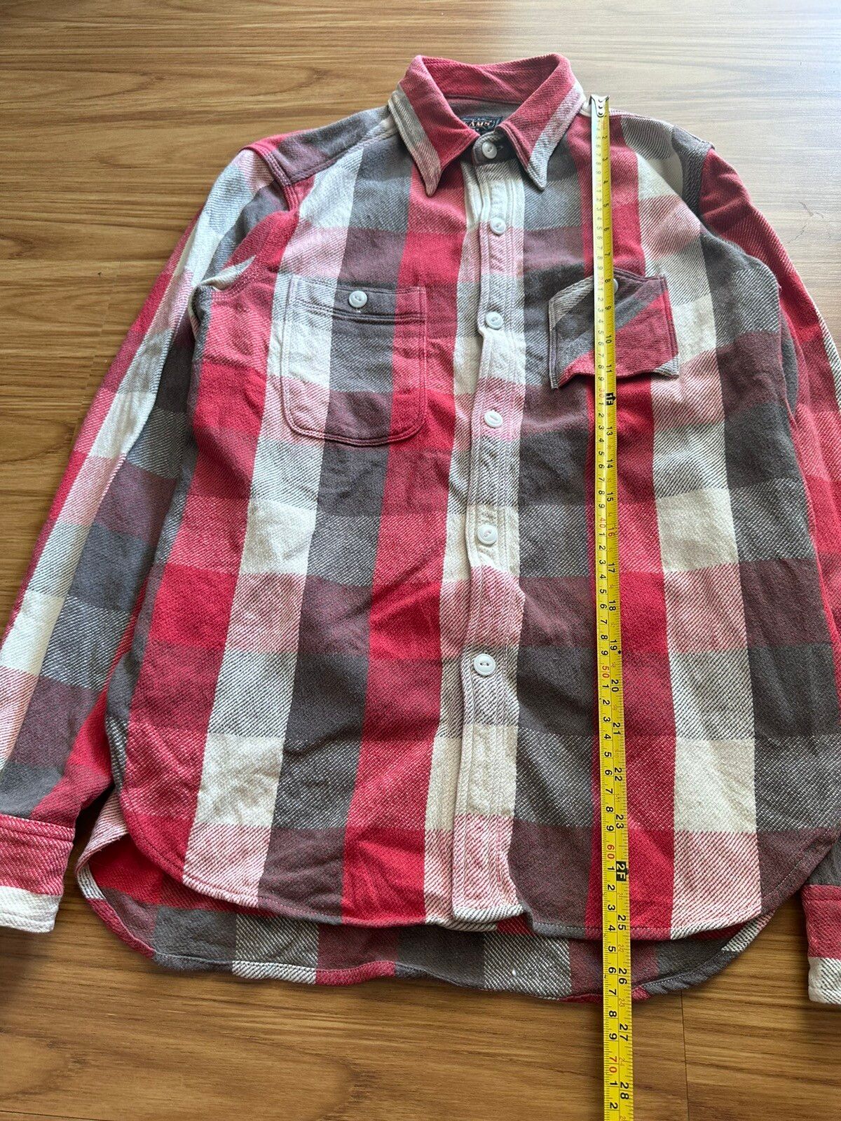 Beams + Japan Heavy Cotton Flip Pocket Collar Plaid Shirt - 14