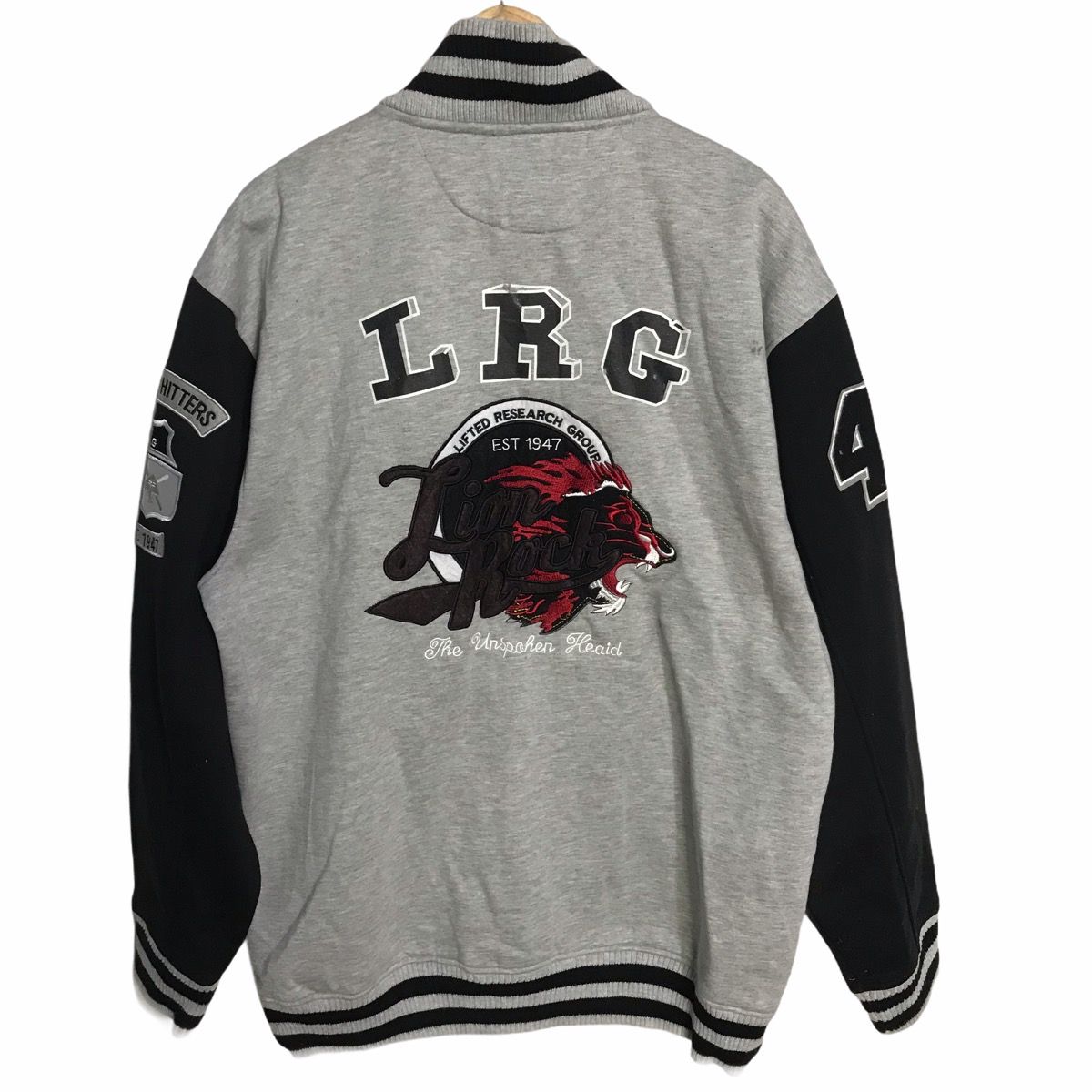 Oversize LRG lion rock big embroid varsity - 1