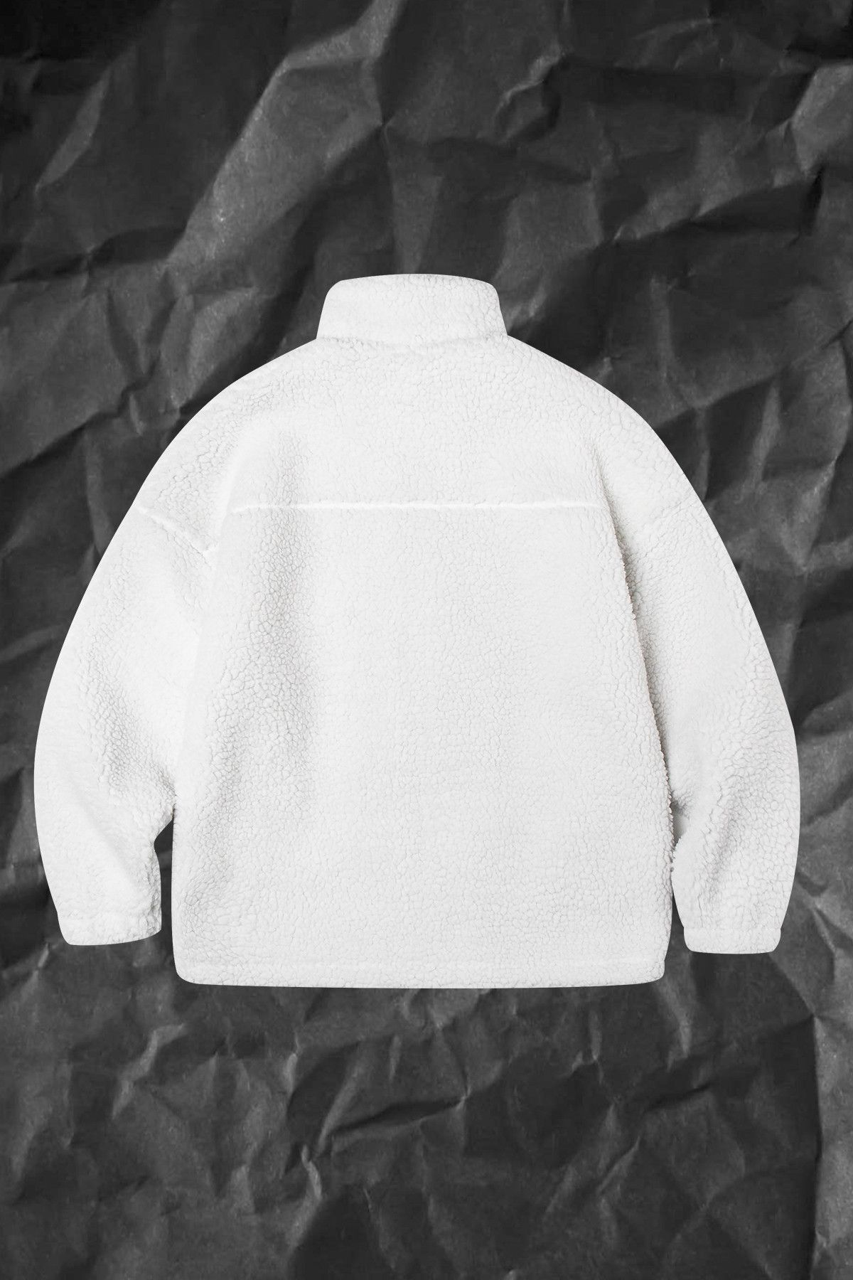 Hype - Nodot: Bebber Fleece NOD Embroidery White Coat Large - 2