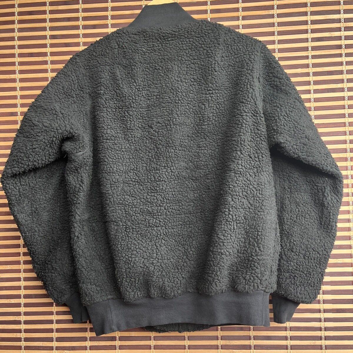 Vintage - Beams International Gallery Fleece Sweater Wool Bomber Style - 2