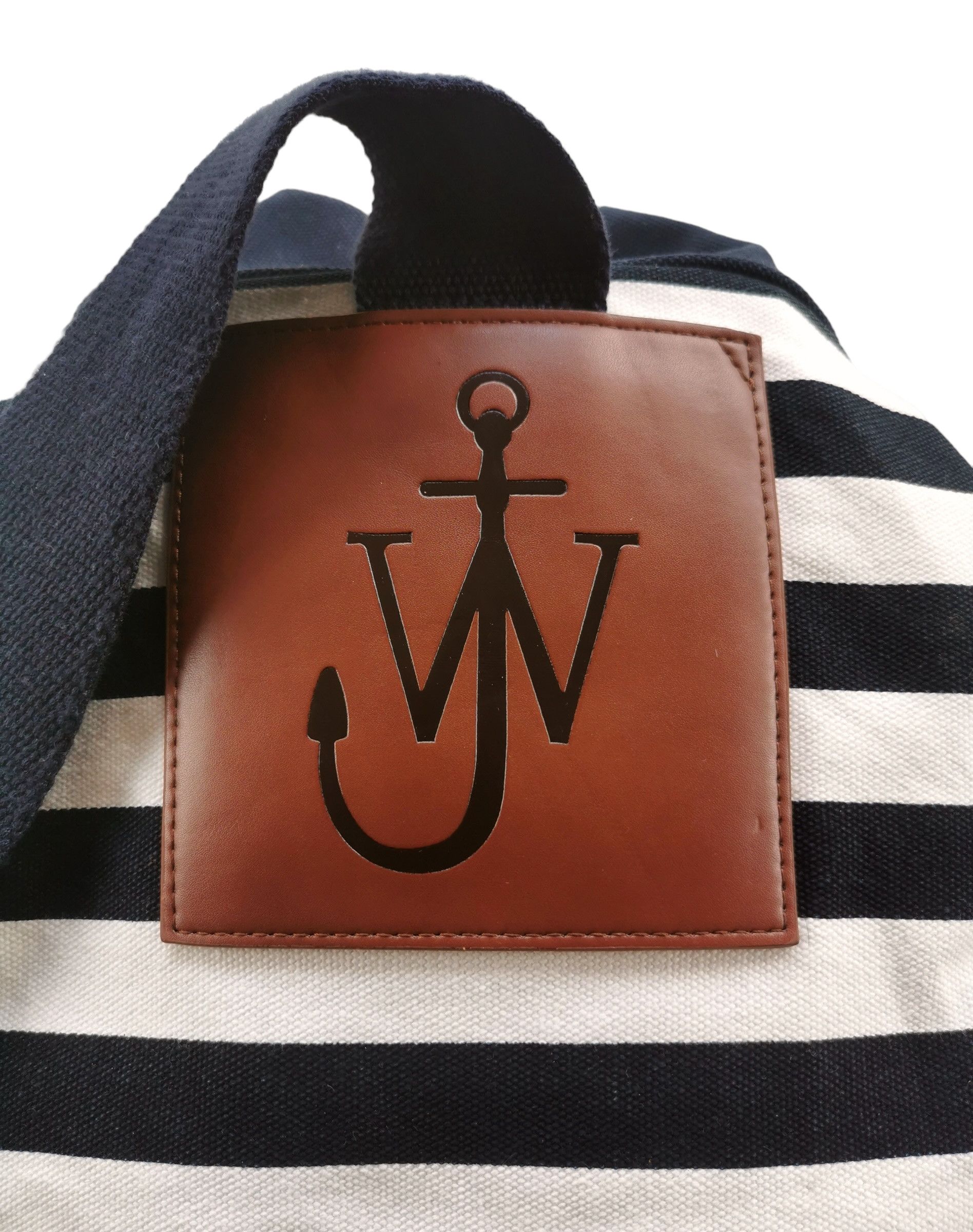 J.W.Anderson - JW Anderson Canvas Sailor Stripe Drawstring Bag - 1