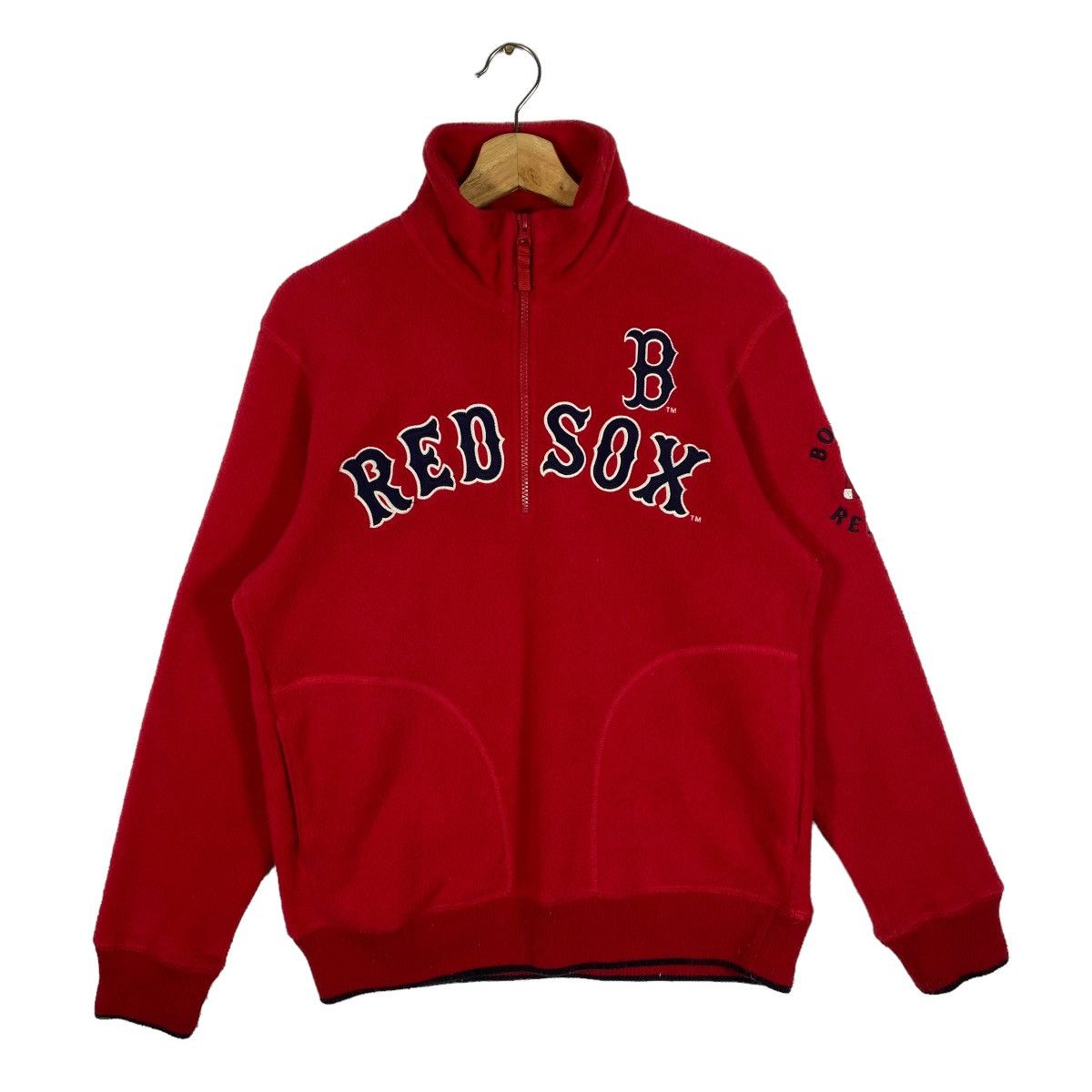 MLB - Vintage Red Sox Boston Fleece Half Zip - 1