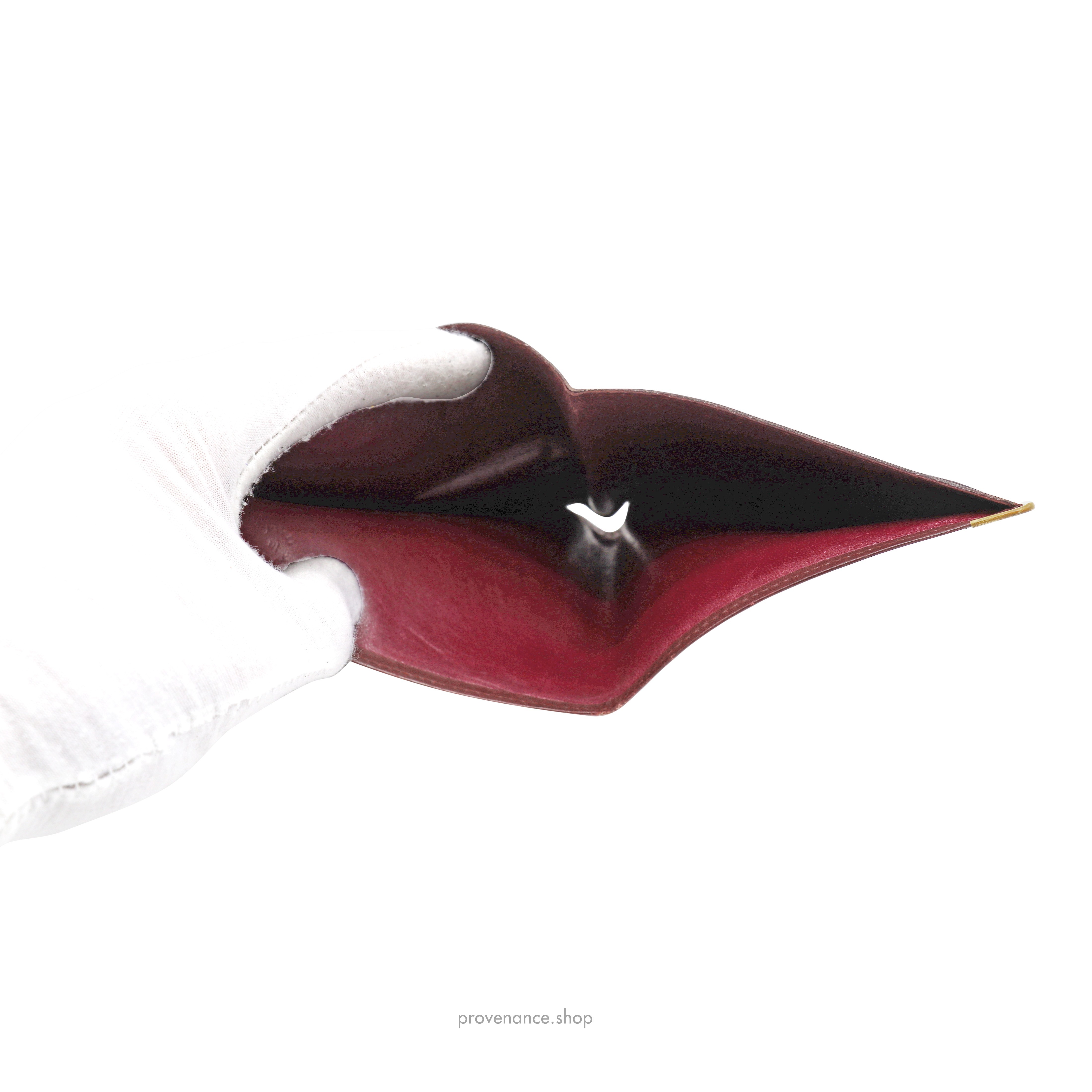 Cartier Bifold Wallet - Burgundy Calfskin Leather - 7