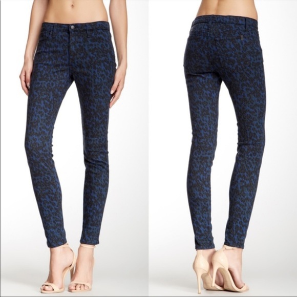 Joe's Jeans - Joe’s Jeans Wild Collection - The Skinny in Midnight/ Green Leopard Animal Print - 2