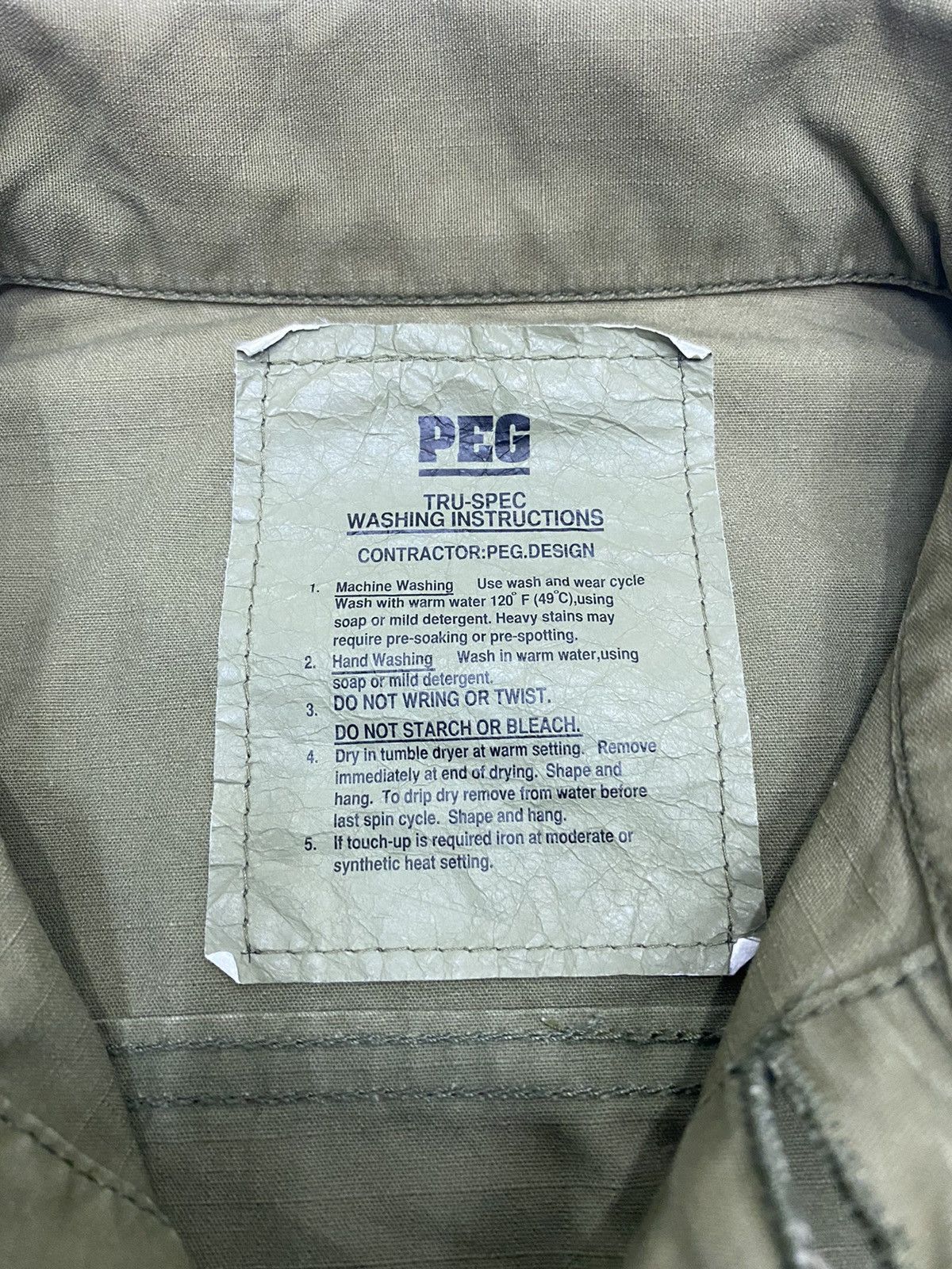 MILITARY BUTTON SHIRT JACKET BY PEG MADE IN JAPAN - 7