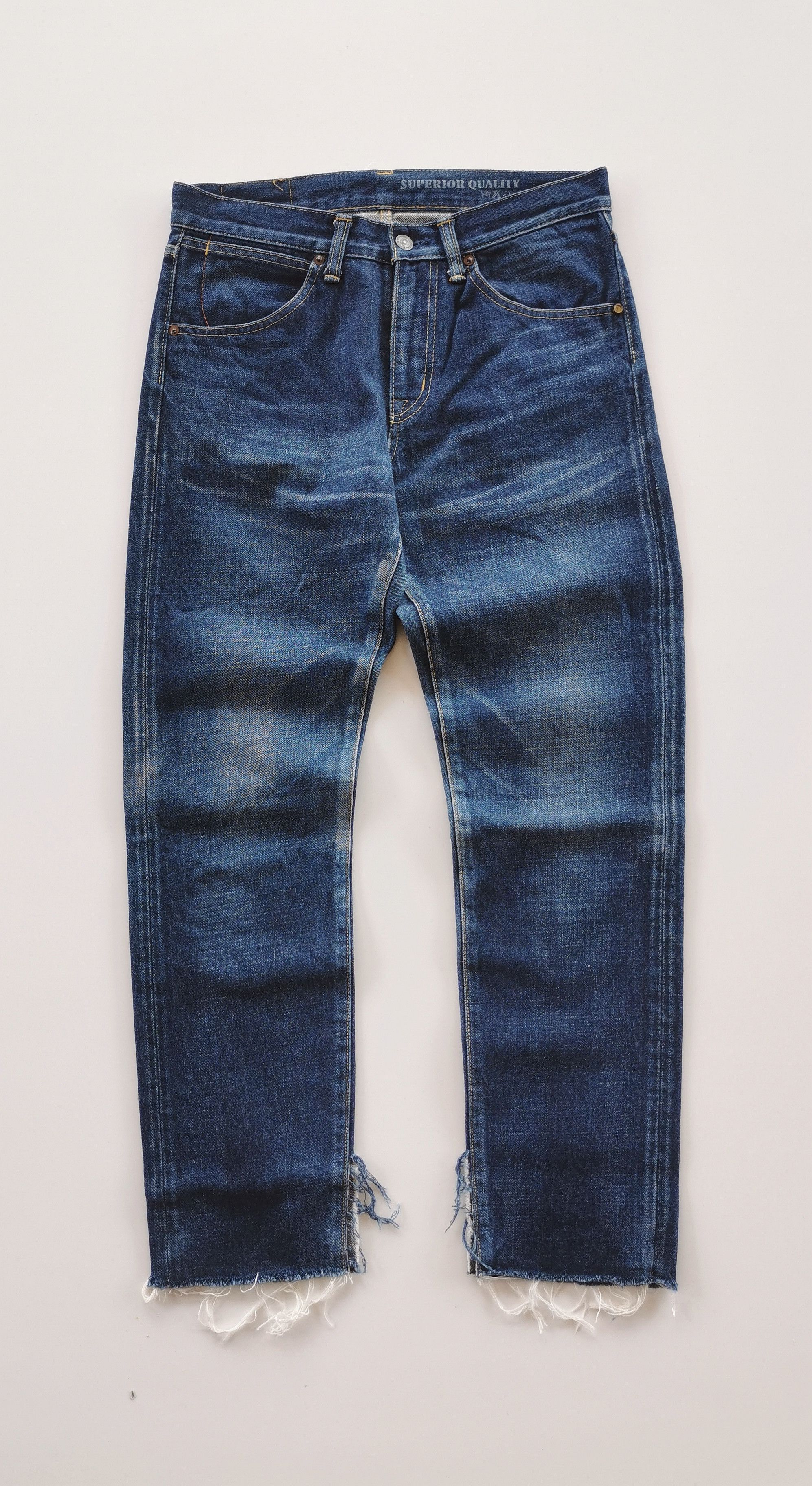 Vintage - Deep Blue Japan Cropped Jeans - 1