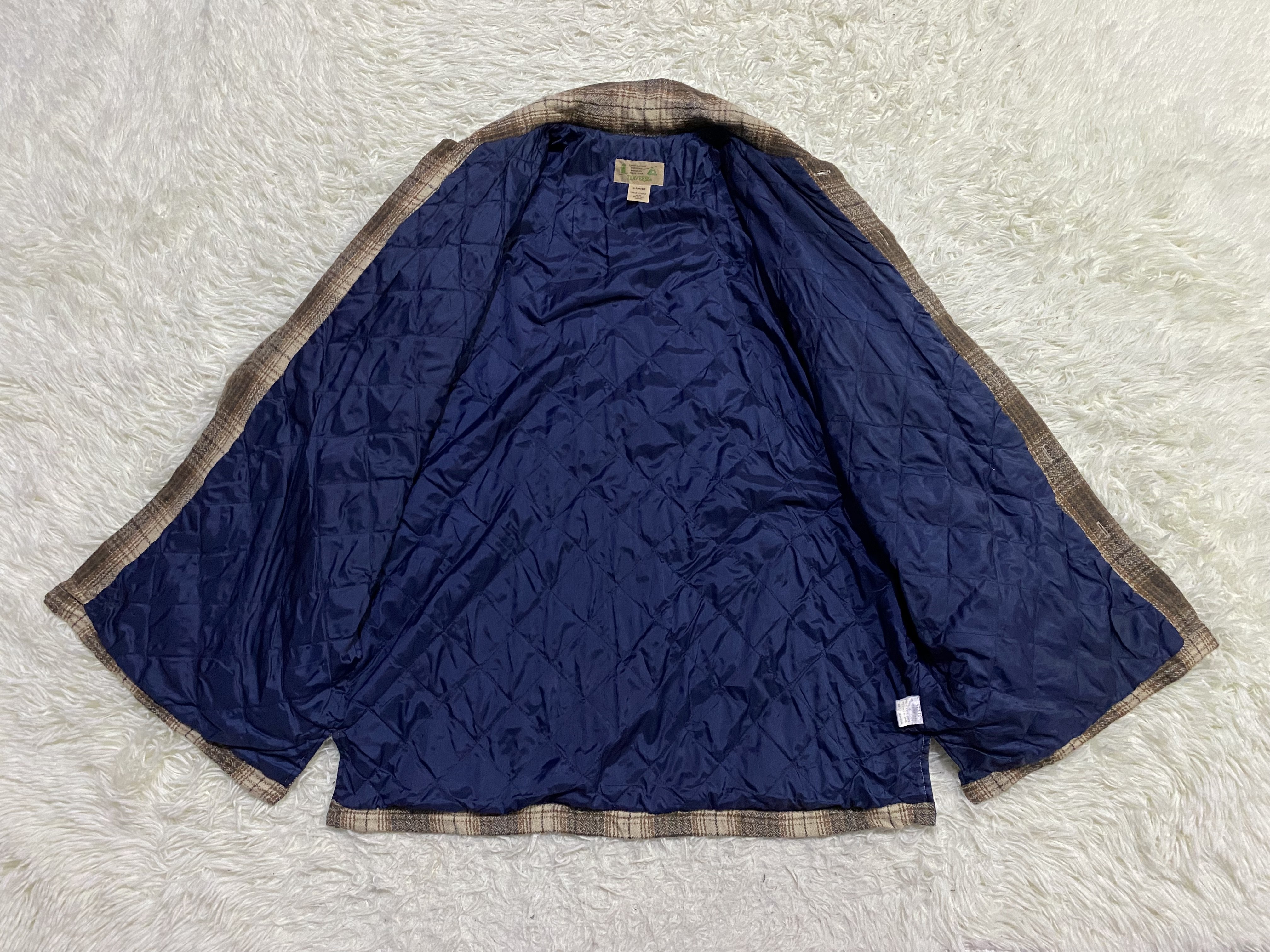 Flannel - Trav'ers AW-1 Checked Wool Blend Quilted Flannel - 5