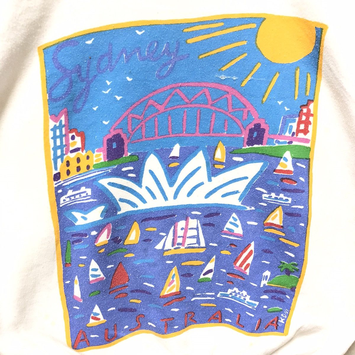 Vintage 1991 down under sydney australia crewneck - 3