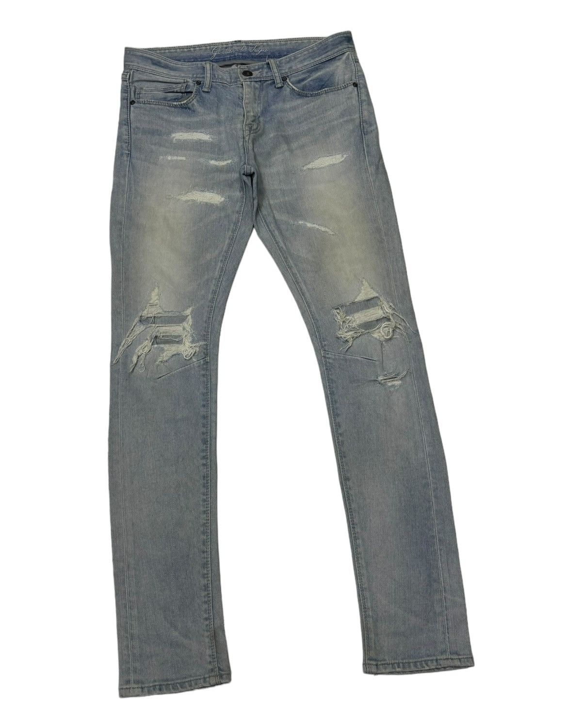 If Six Was Nine - GOSTAR DE FUGA DISTRESSED DENIM JEANS - 3