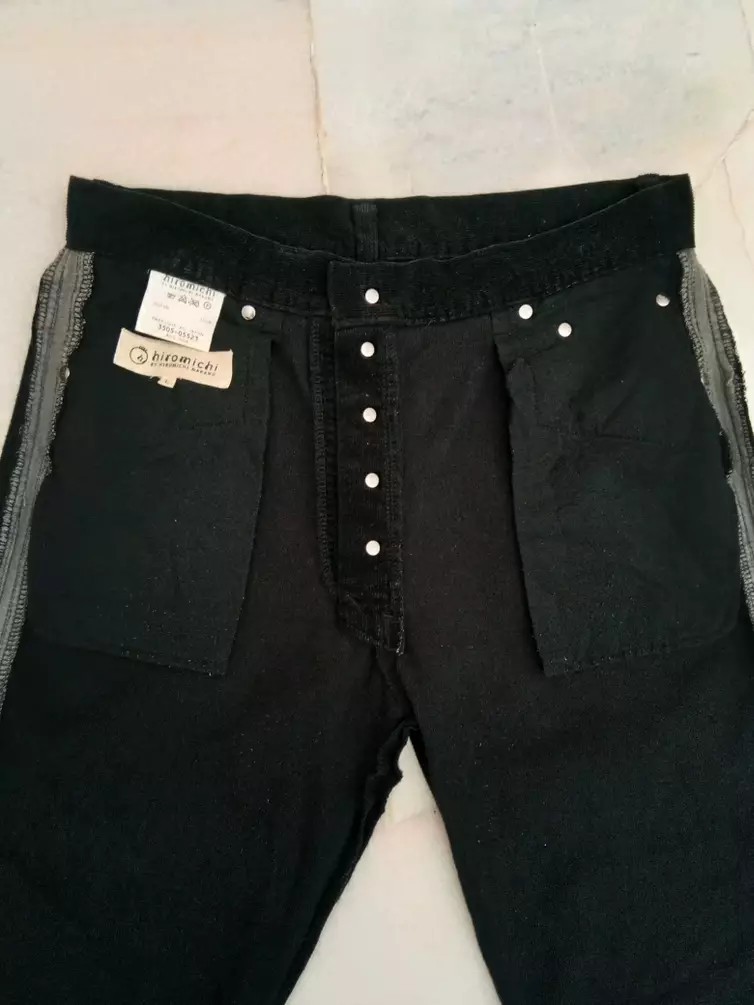 Japanese Brand - HIROMICHI NAKANO Side Line velvet denim pants JP - 9