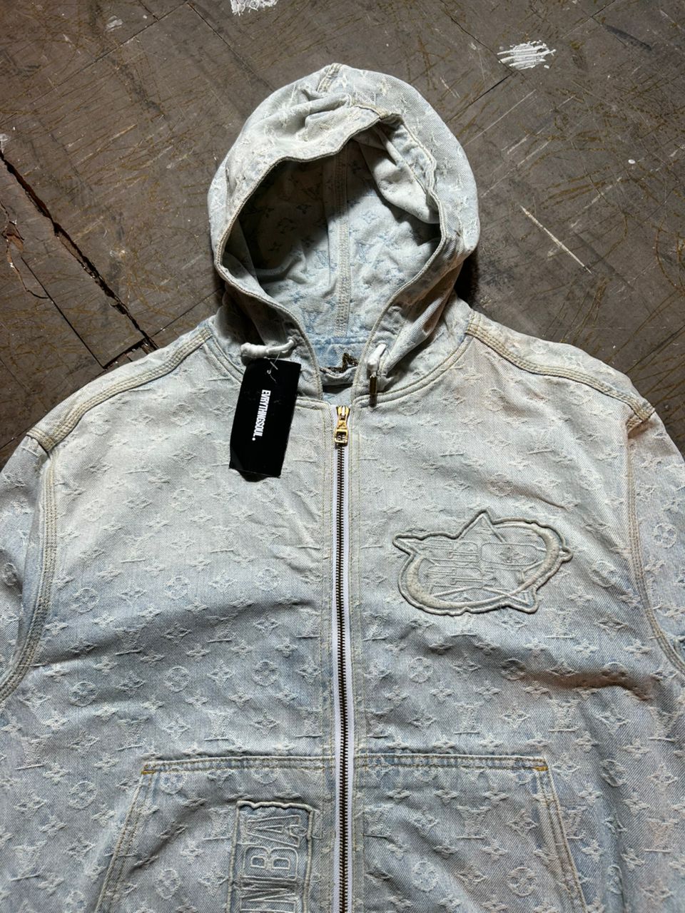 louis vuitton NBA monogram denim jacket - 12