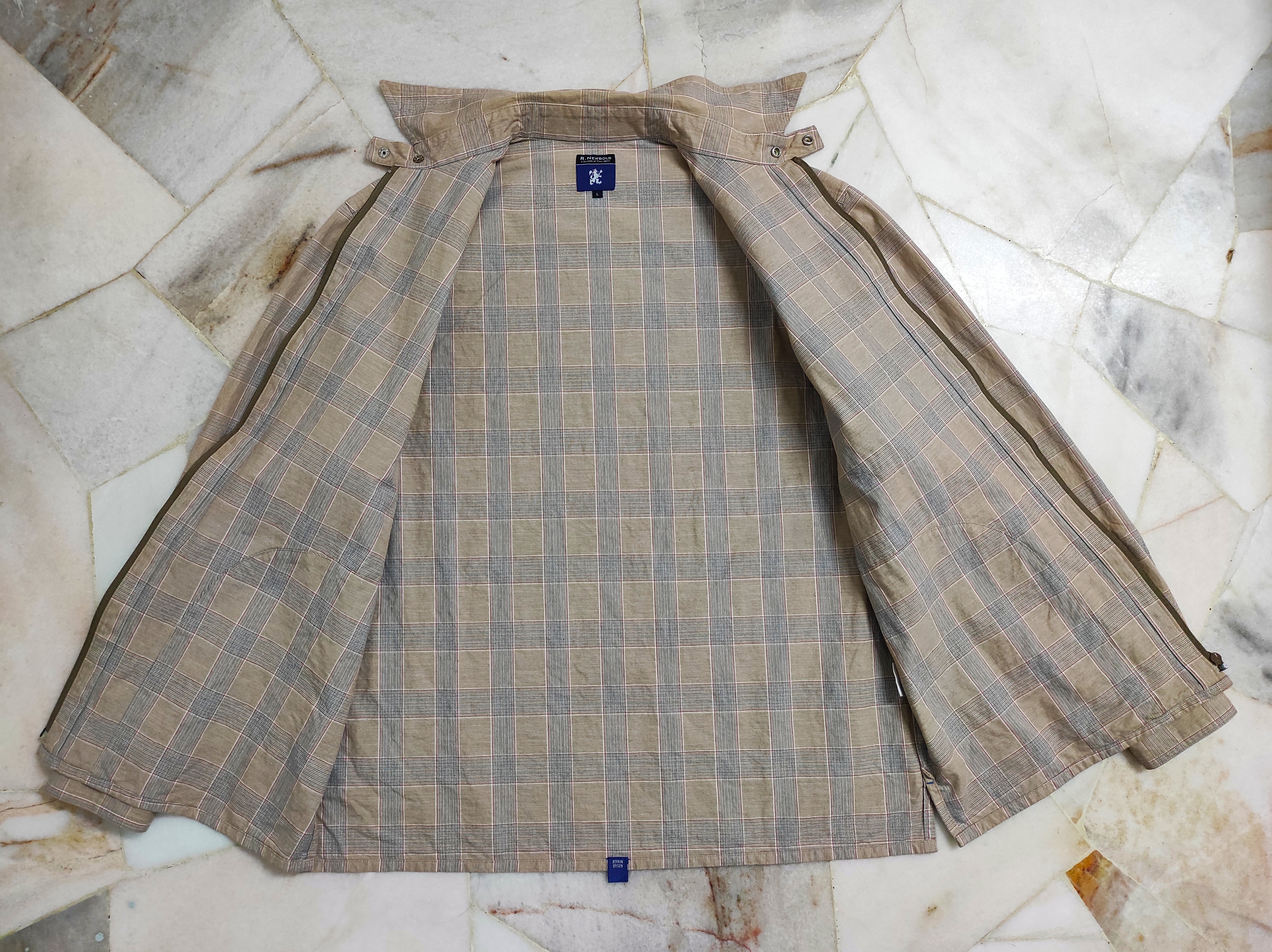 Harrington gingham check plaid Jacket - 5