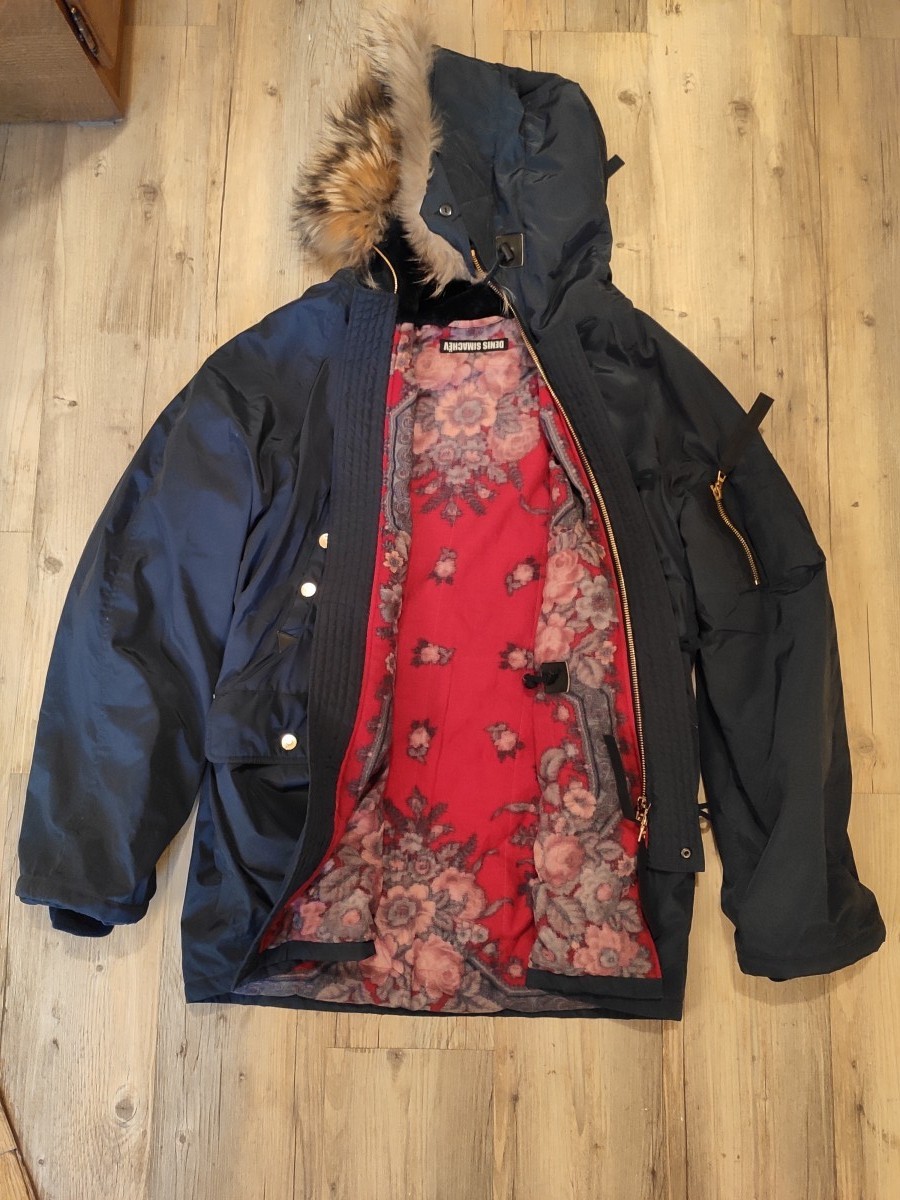 Denis Simachev - Oversized dark blue parka. Like Raf Simons or Rick Owens - 1