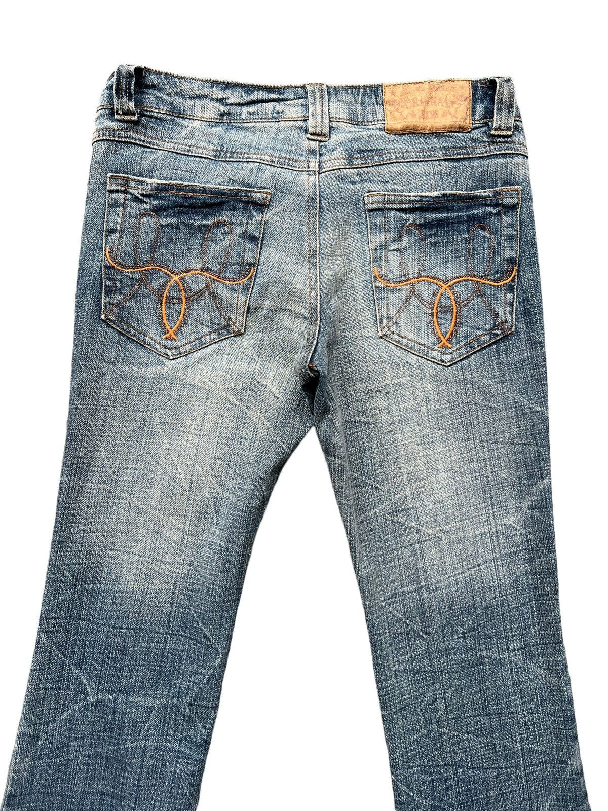 Hype - Vintage Standard Distressed Lowrise Flare Denim Jeans 29x32 - 5