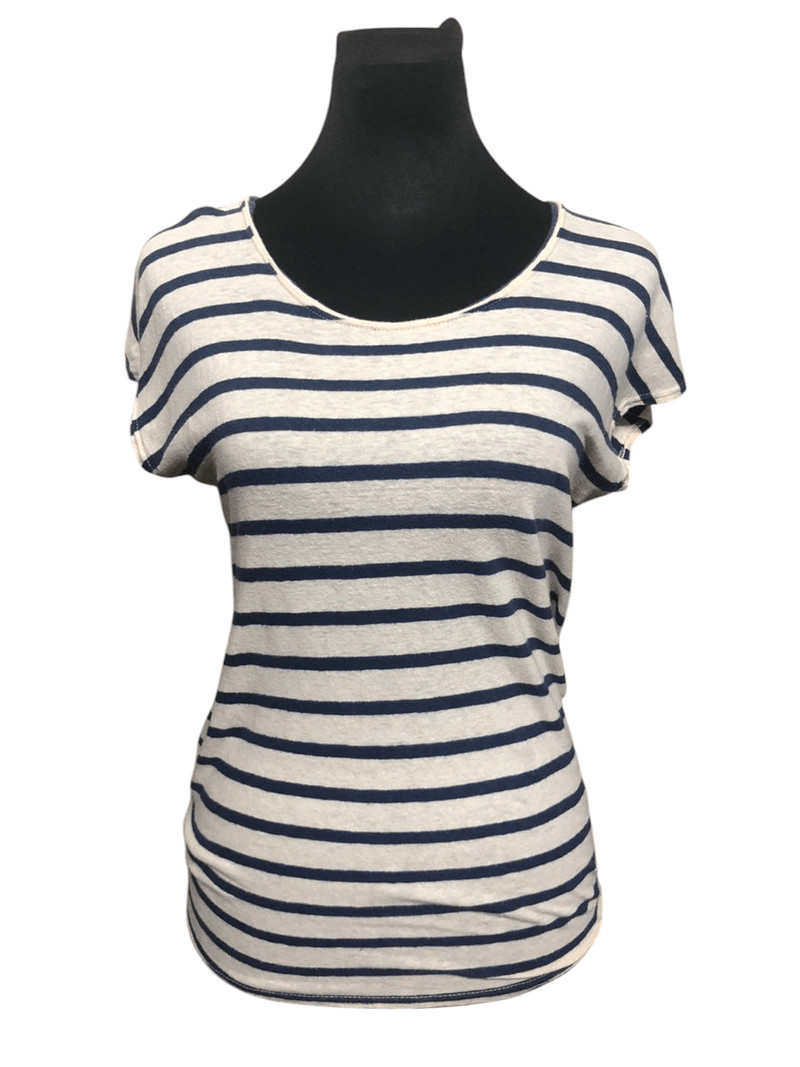 Kapital Stripes Sleeveless Cotton Rare Design Tee Saiz 0 - 1