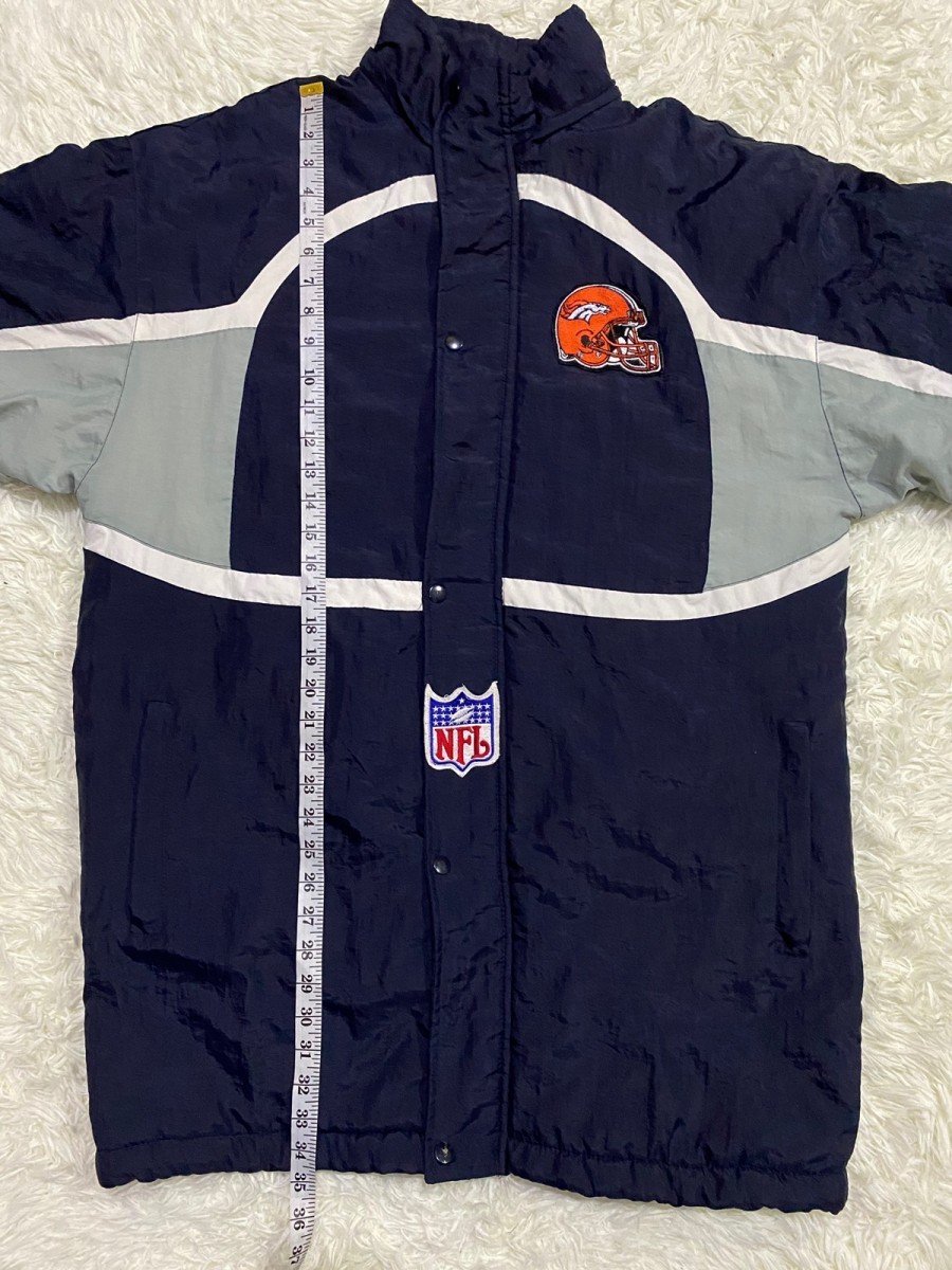 Nfl - Broncos Detachable Hoodie Quilted Nylon Long Jacket - 21