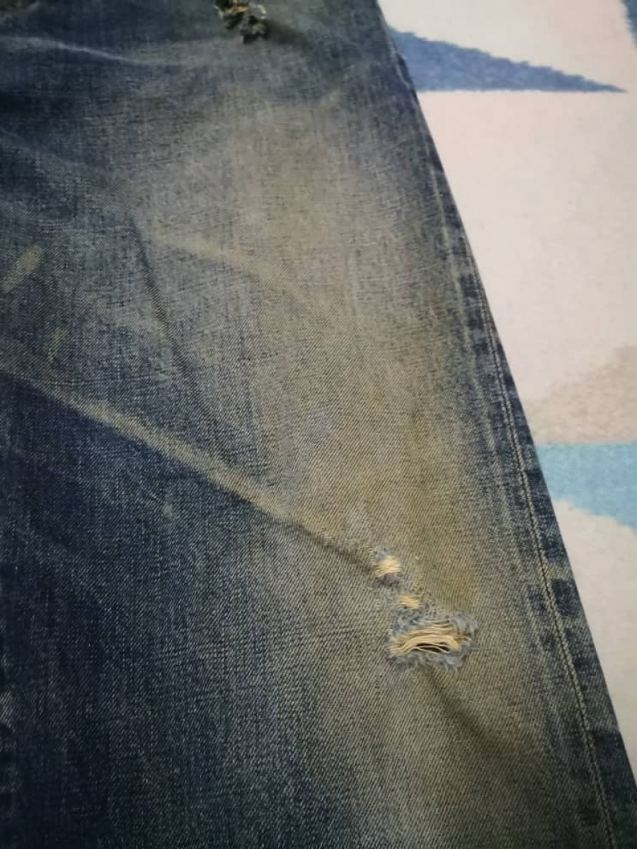 Distressed Denim - Sewing Chop Selvedge Denim - 3