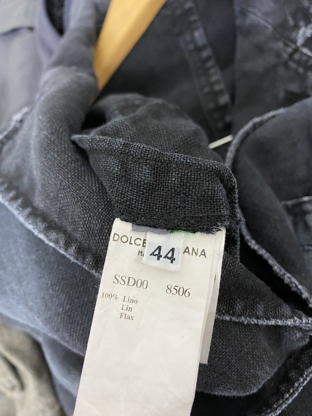 Dolce And Gabbana Linen Jacket Distressed Design - 6