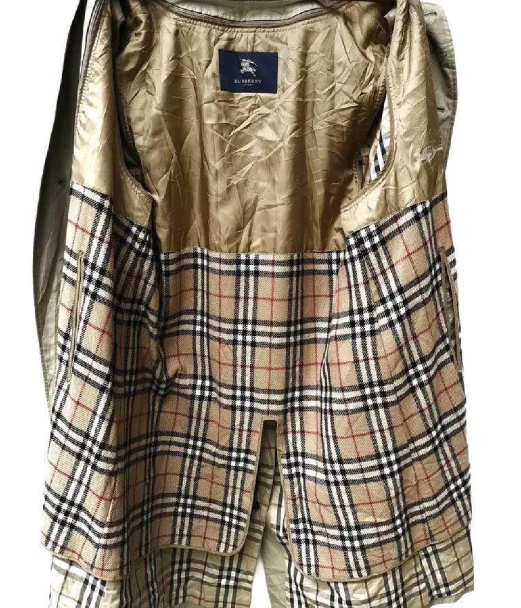 Vintage Burberry Nova Check Long Coat Jacket - 4