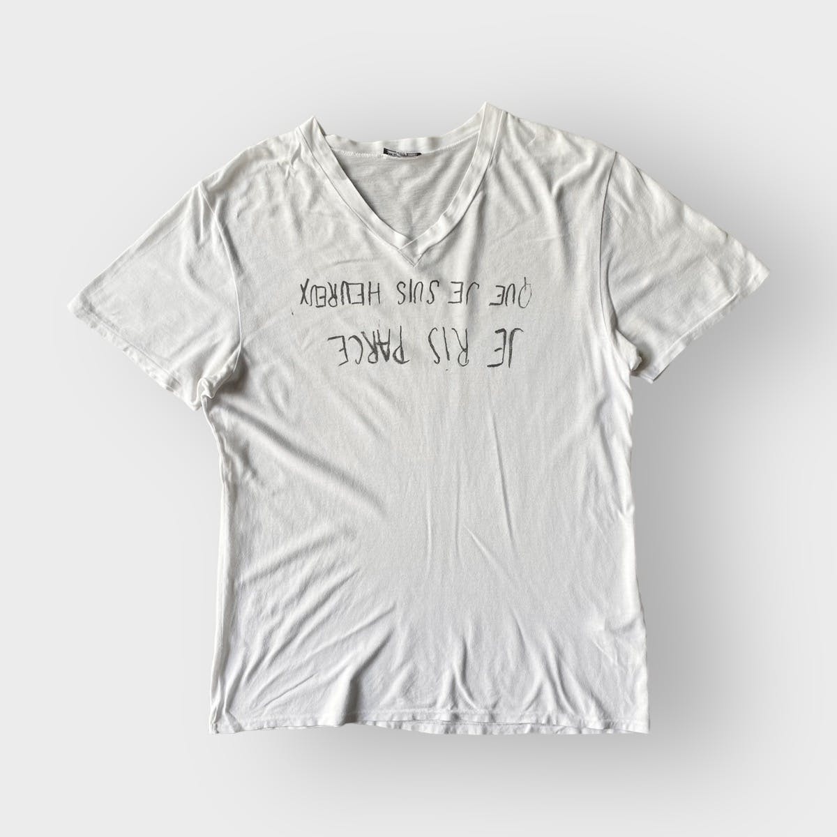 Ann Demeulemeester V Neck Oversize T Shirt - 1