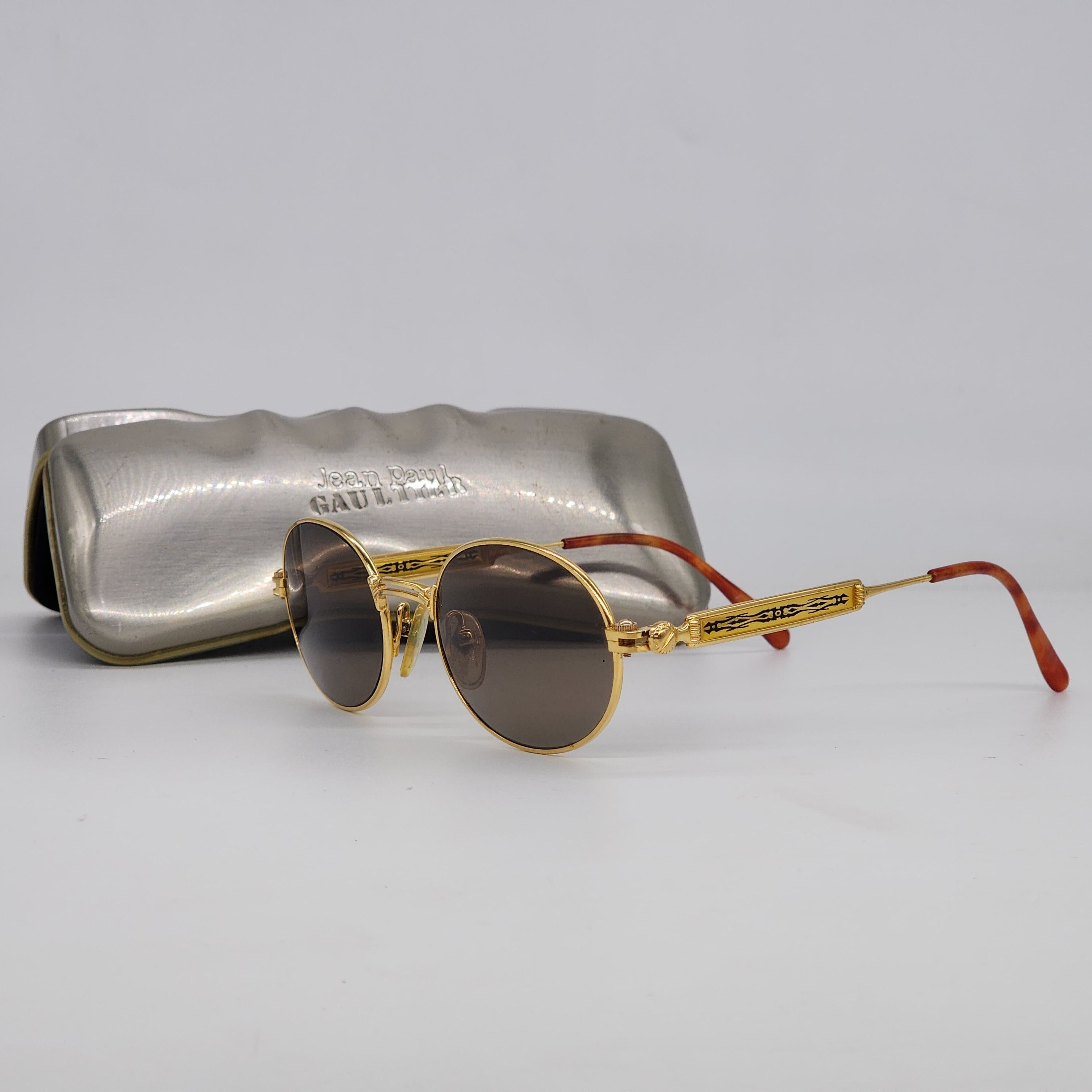 Vintage - Jean Paul Gaultier - 56-4170 1990s Oval Sunglasses - 1