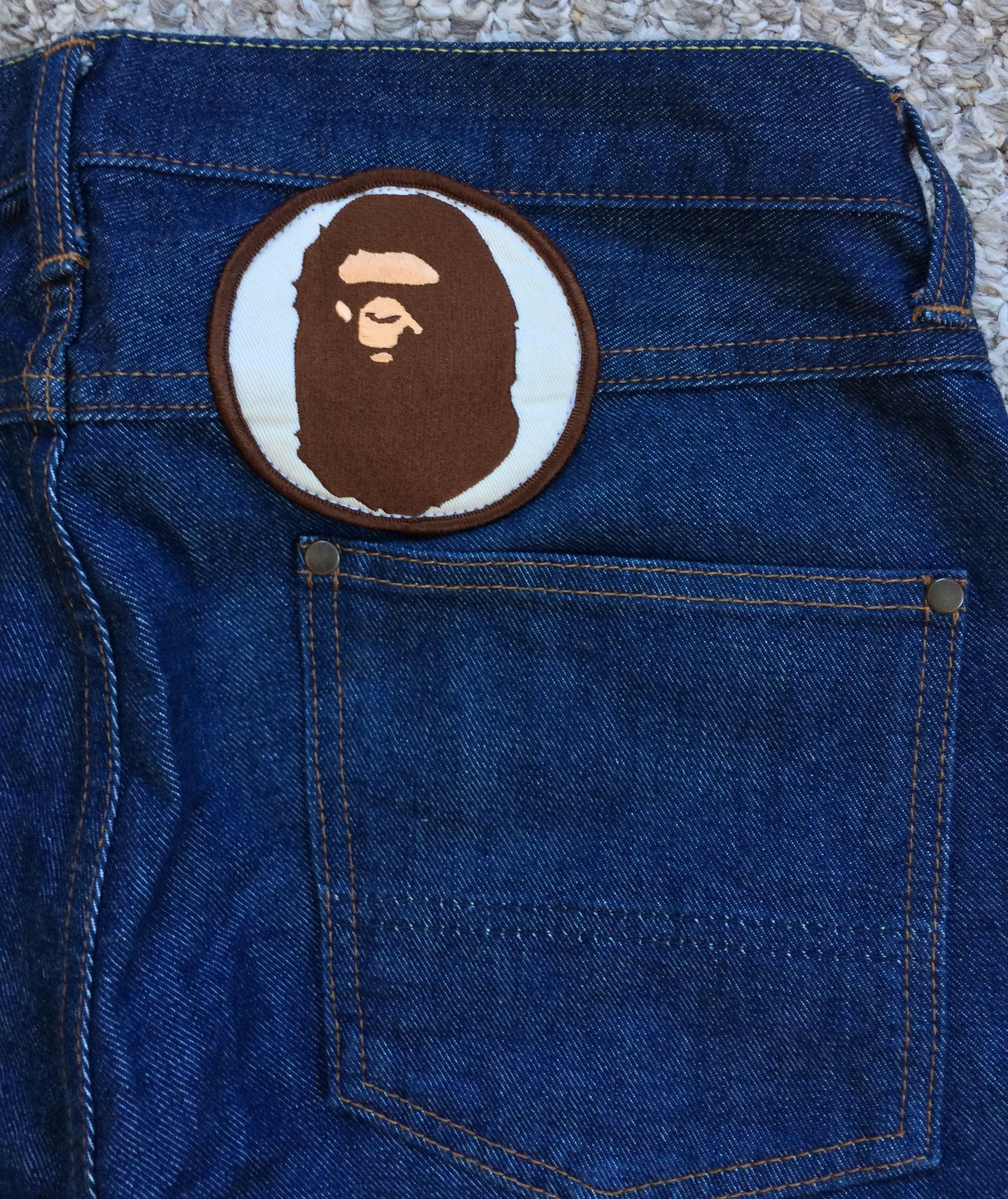 OG Bape Spellout Logo Denim - 2