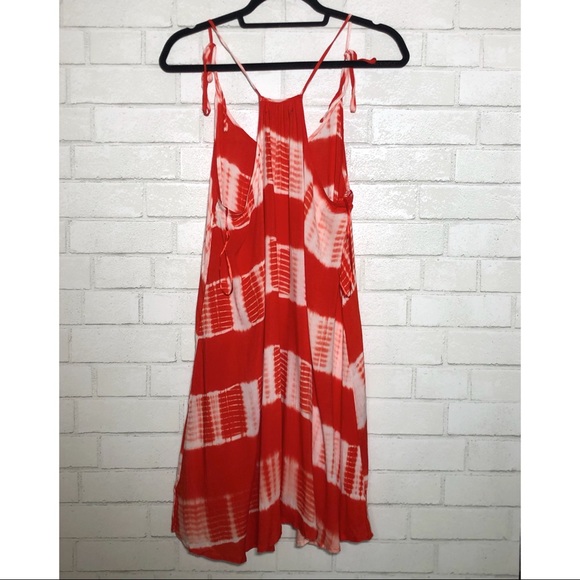 Windsor Orange + White Tie Dye Cover-Up Dress - 3