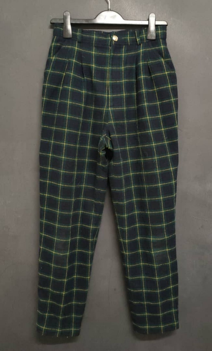 Japanese Brand - Wool checkered Pant - 1