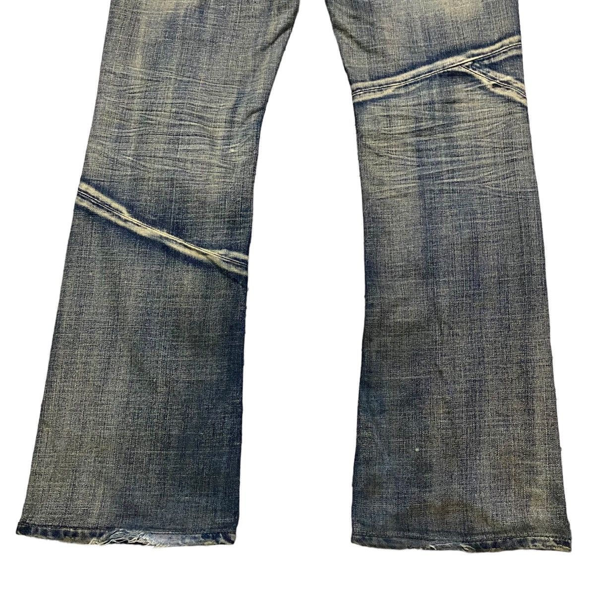 If Six Was Nine - EDGE RUPERT Denim Rusty Patchwork Flare Jeans - 15