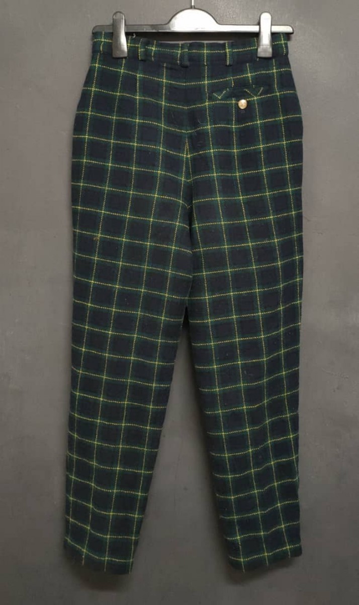 Japanese Brand - Wool checkered Pant - 2