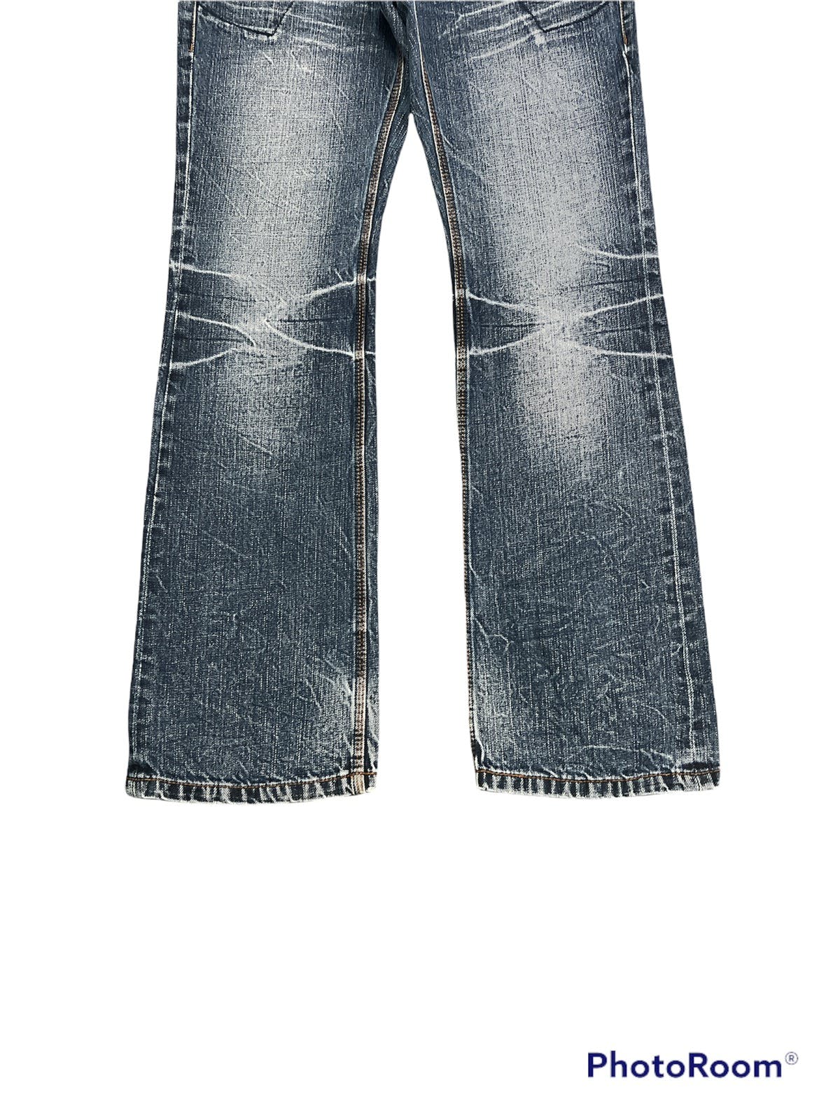 Distressed Japan Blue Flare by Nicole Club For Men Denim - 4