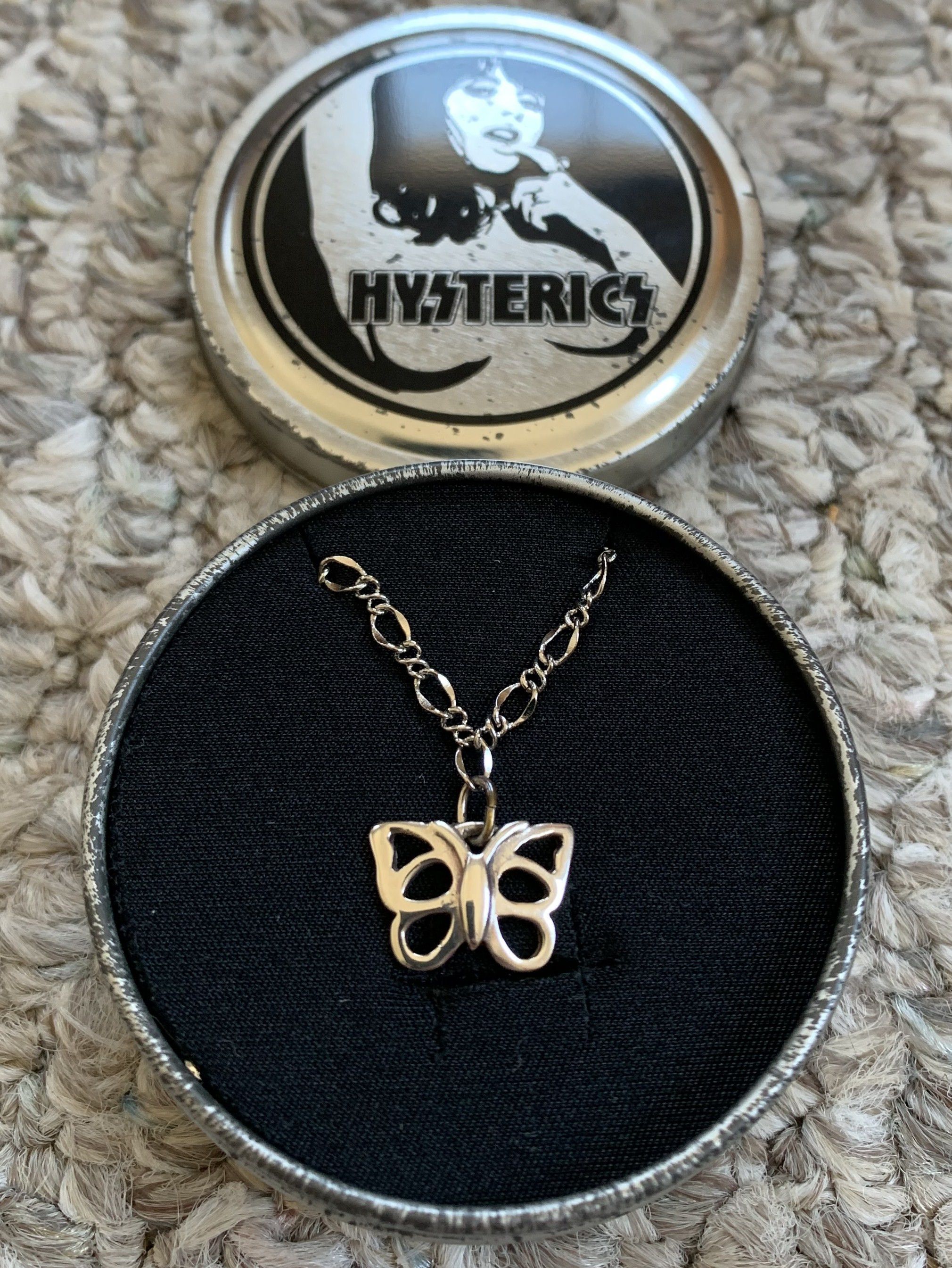 Hysteric Glamour Sterling Silver Butterfly Bracelet + Case - 1