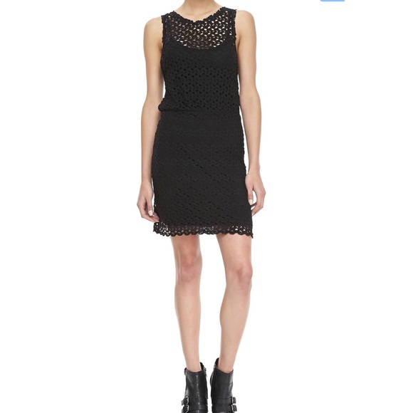 Free People Crochet Layered Mini Dress - 7