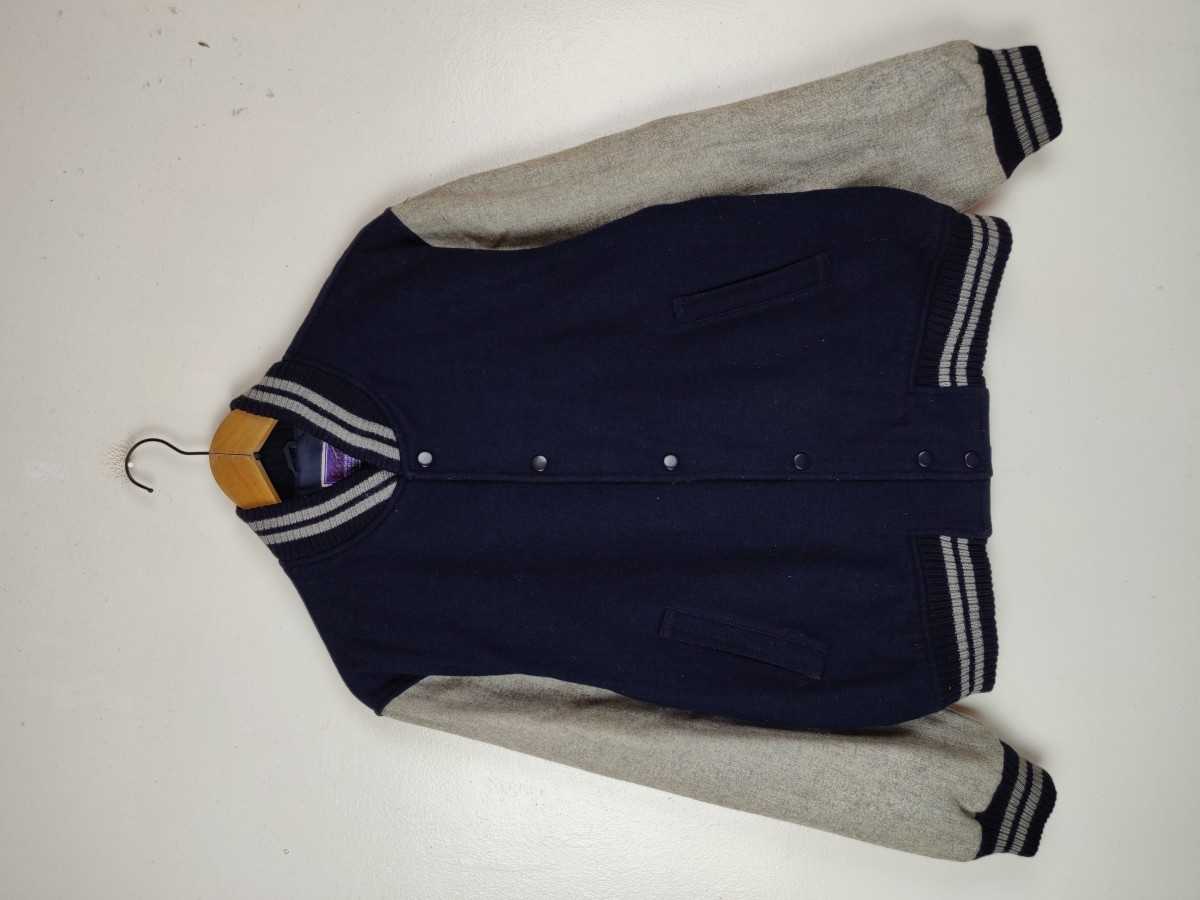 Varsity - Bobbio Japan Plain Jacket Streetwear Tops - 2