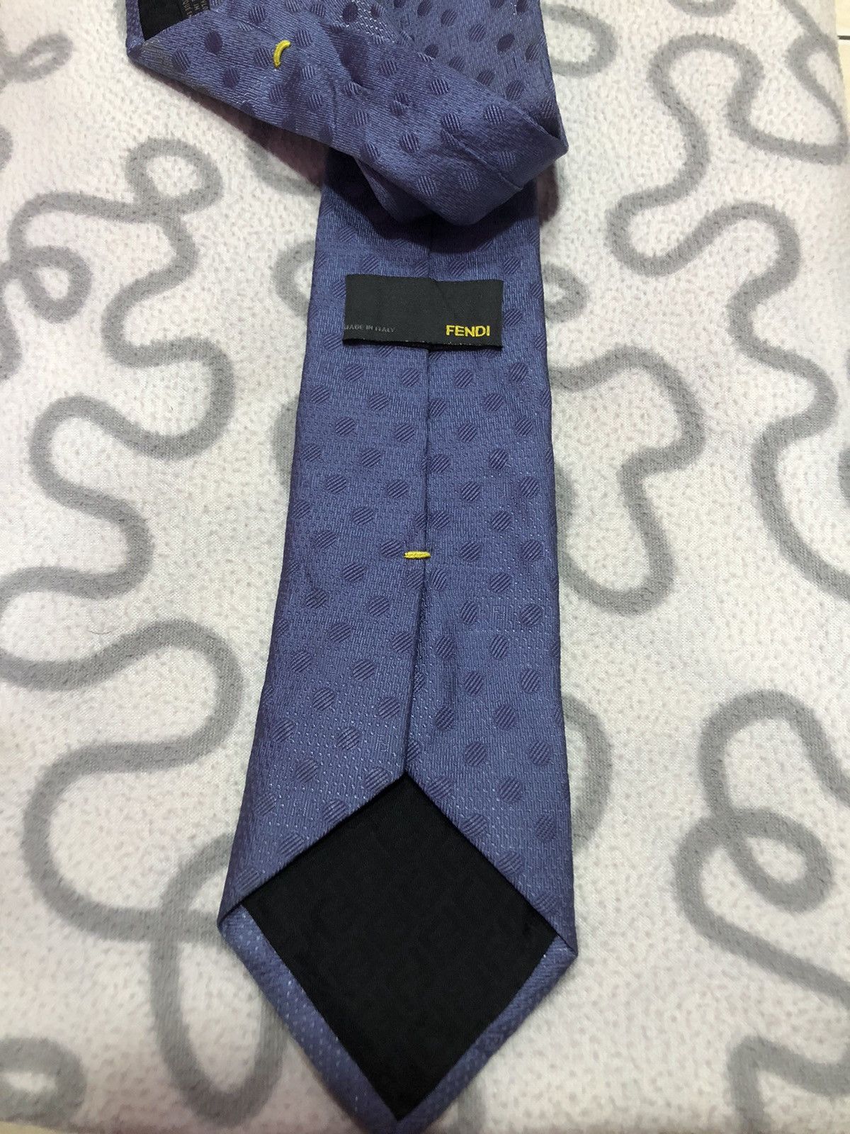 Authentic Fendi Monogram Neck Tie Made Italy - 2