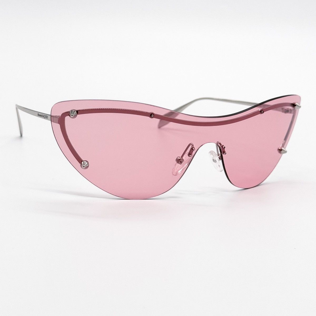 NEW ALEXANDER MCQUEEN AM0413S 003 PINK GOLD WOMEN SUNGLASSES - 4