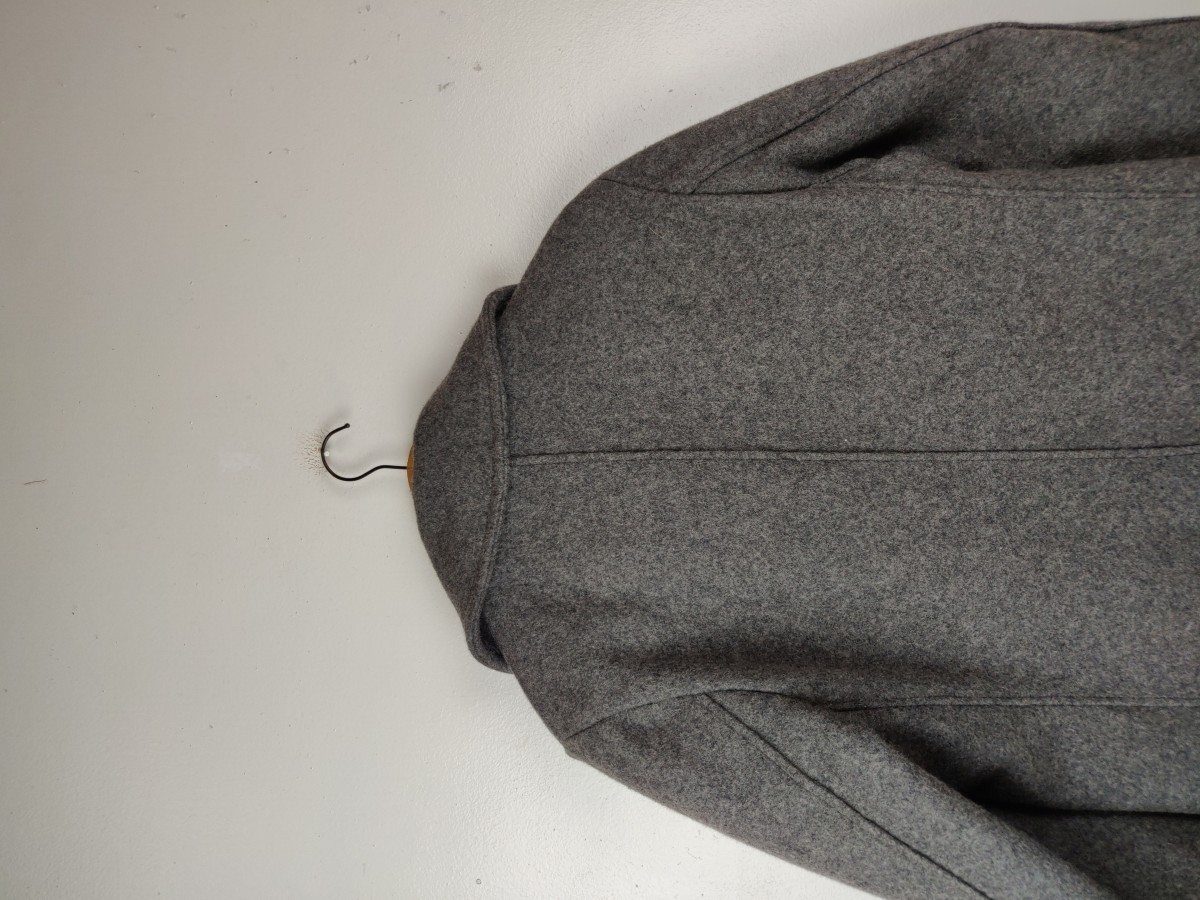 NYC Peacoat Wool Heavy Grey Jacket - 10