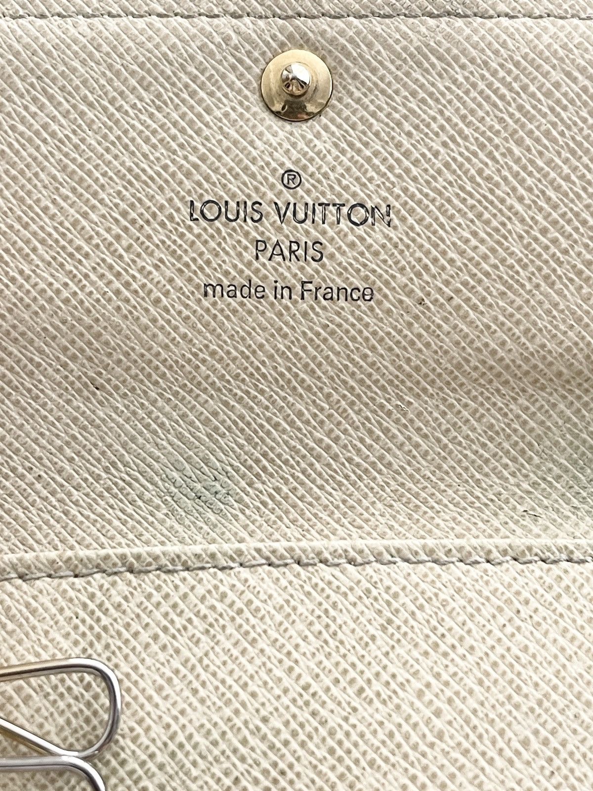 STEAL! Louis Vuitton Damier Azur Key Ring Holder Pouch - 6