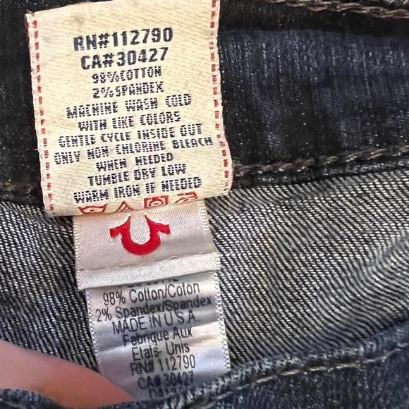 True Religion VTG Y2K Navy Wash Jeans - 5