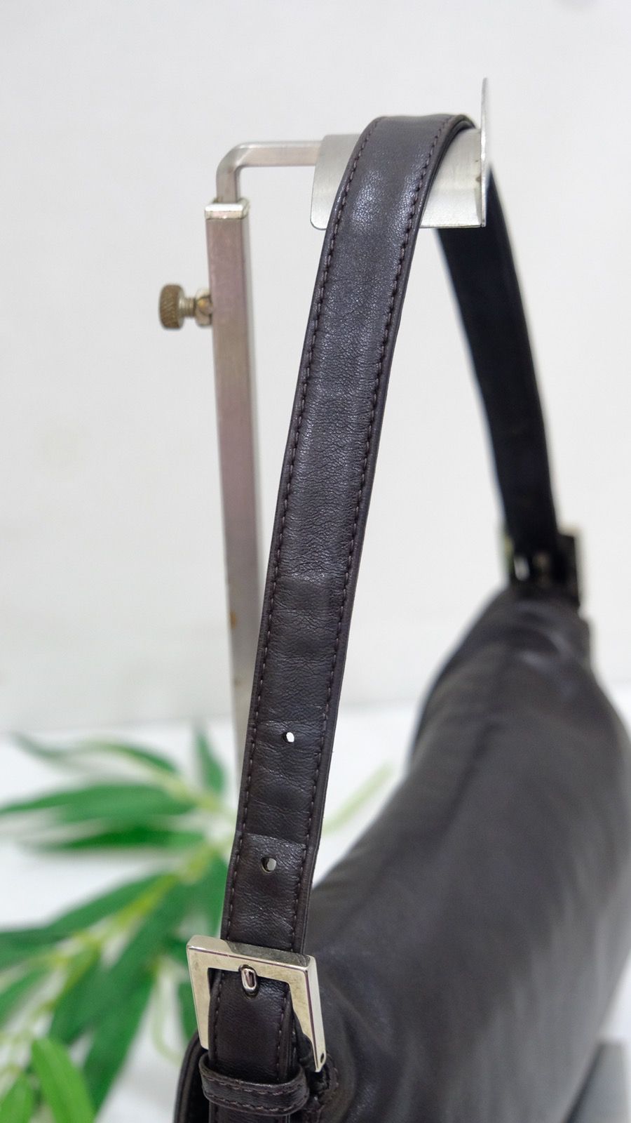 Authentic vintage FENDI BAGUETTE brown leather handbag - 10