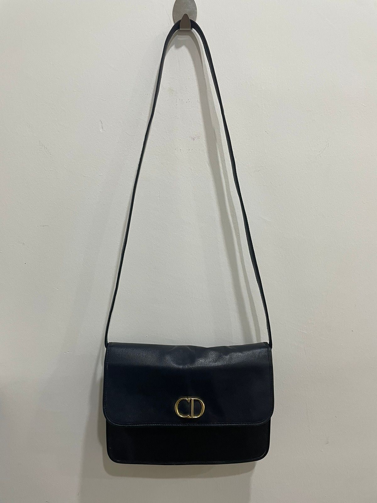 Authentic Vintage Christian Dior CD Fully Leather Sling Bag - 11