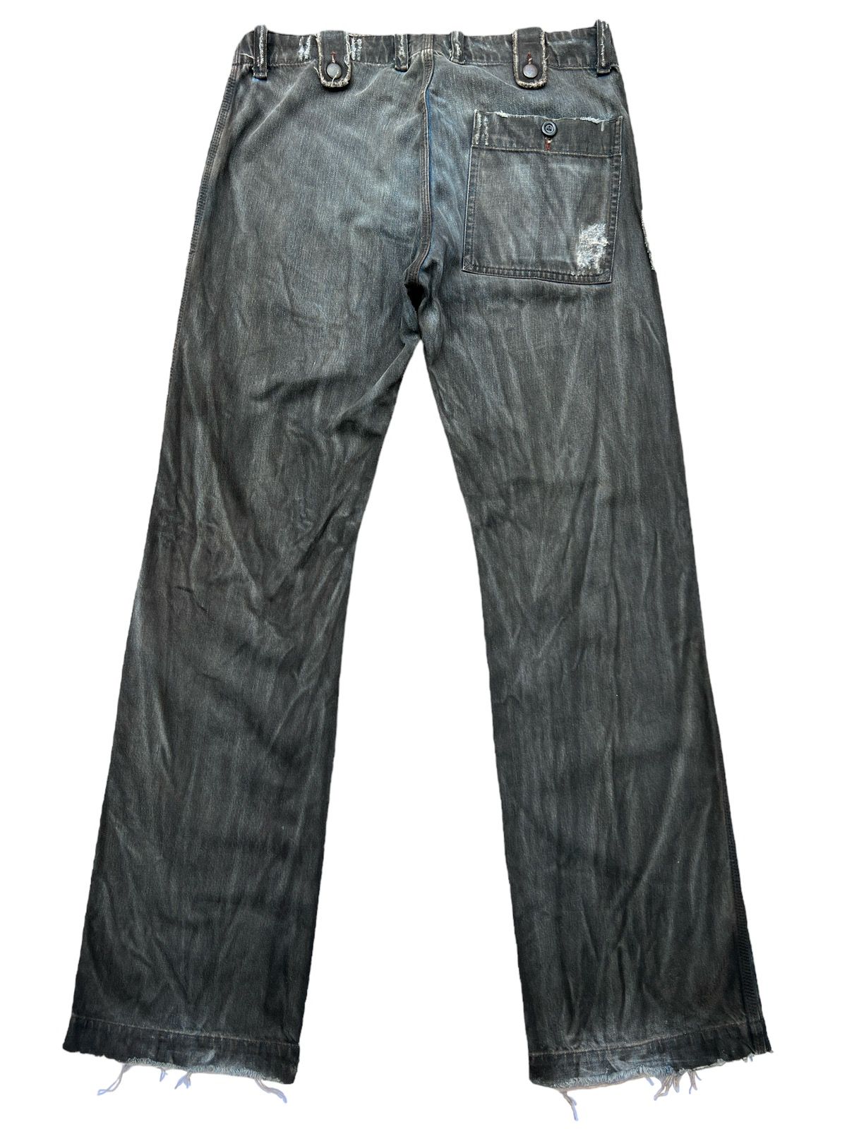 Rare🔥Diesel MultiPocket Distressed Baggy Bondage Jeans 34x34 - 3