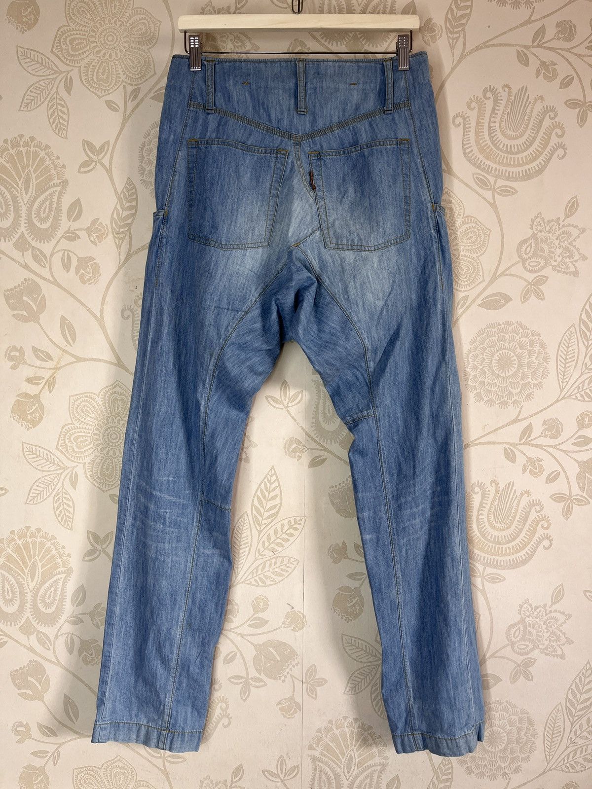 Issey Miyake Assymmetrical Cabane De Zucca Denim Jeans Japan - 2