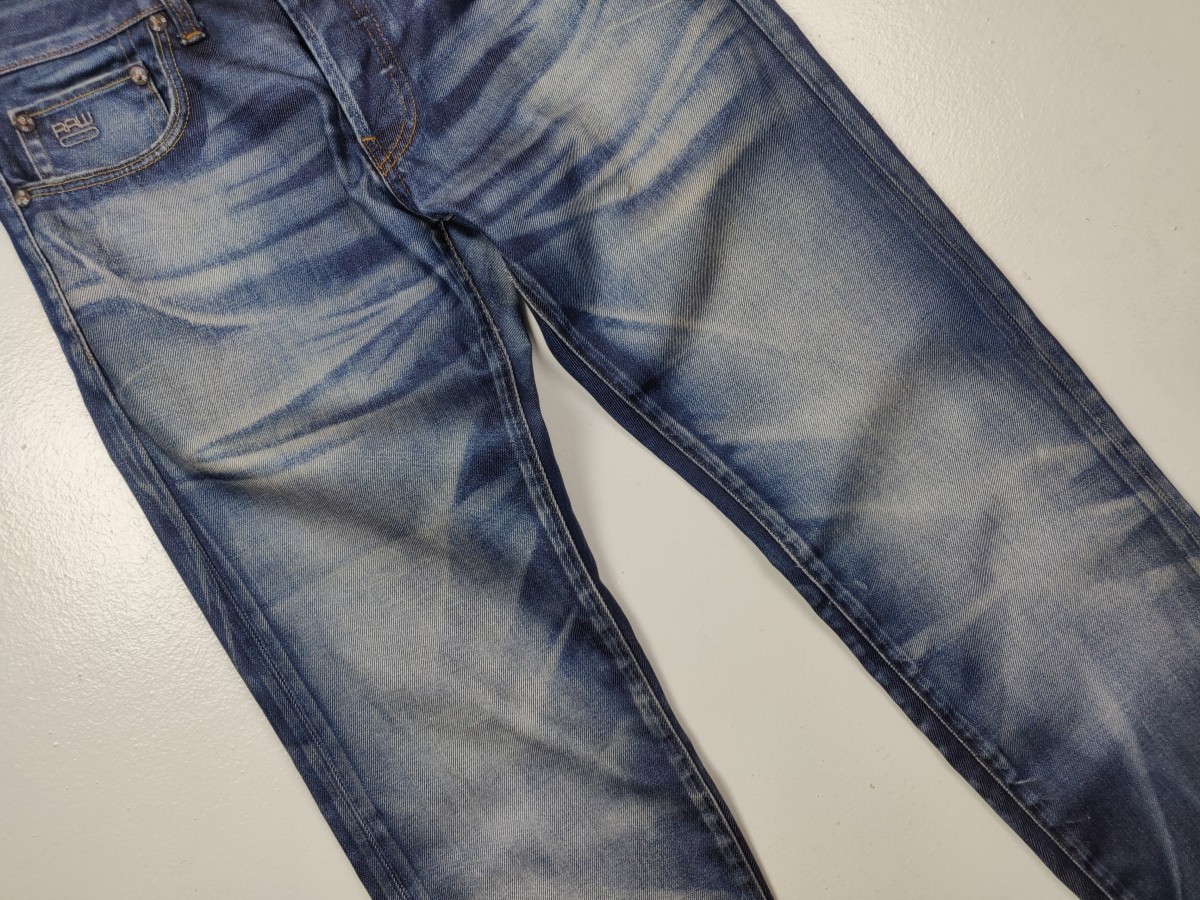 Gstar - G-Star Raw 3301 Low Tapered Jeans Denim Trousers - 4