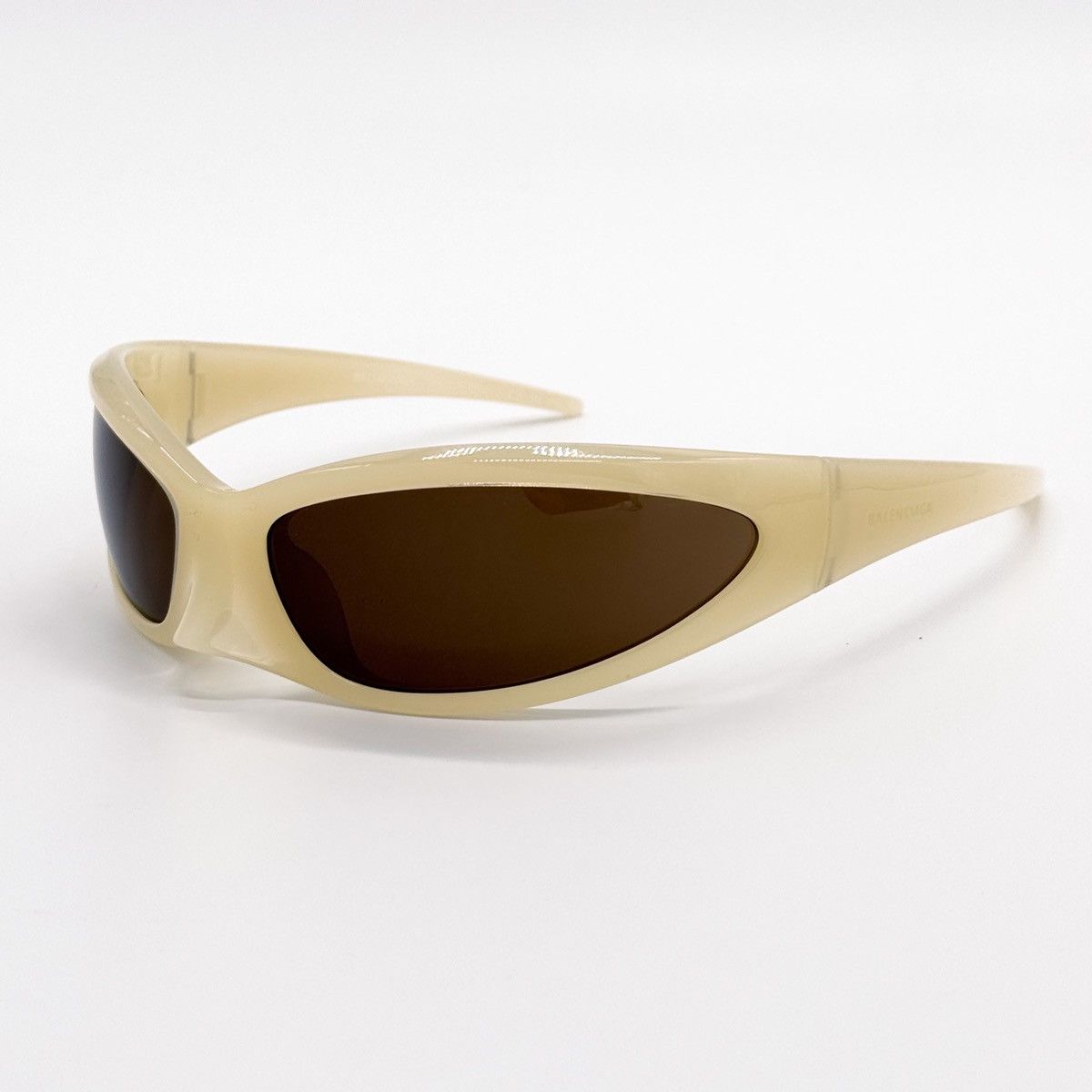 NEW BALENCIAGA BB0251S 003 OVAL YELLOW UNISEX SUNGLASSES - 3