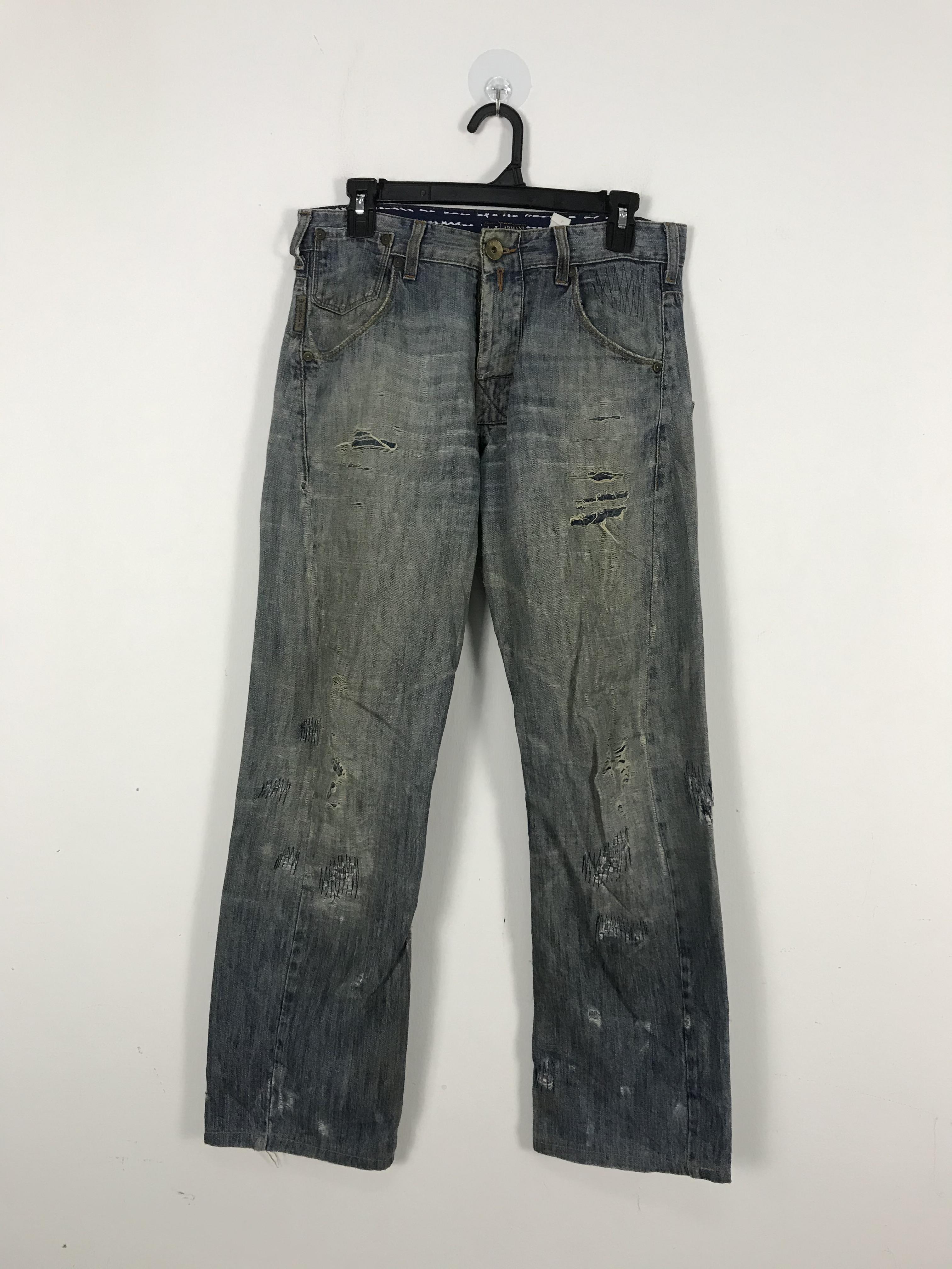 Armani - Armani Jeans Distressed Destroyed Denim Pant #2495 - 1