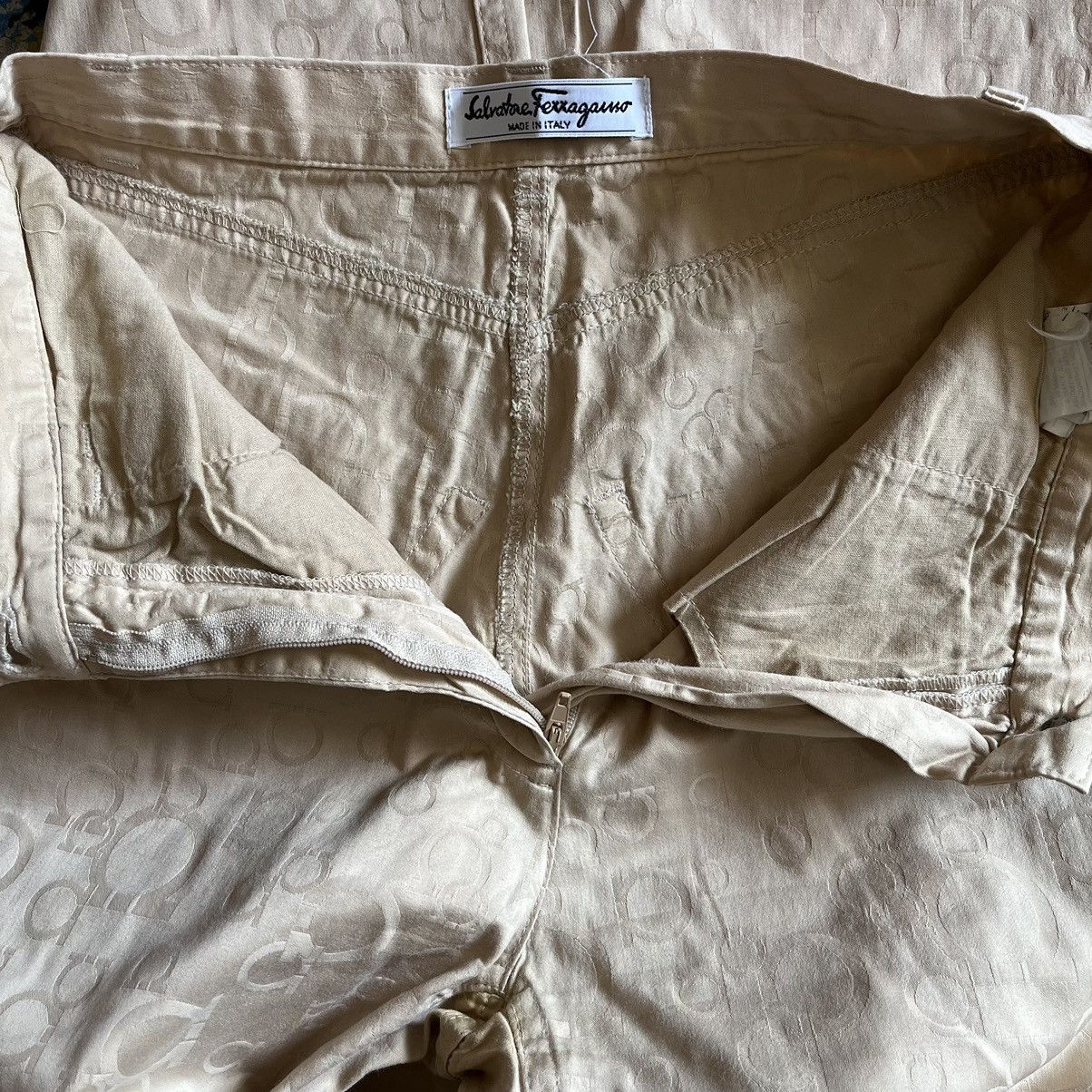 Vintage - Salvatore Ferragamo Monogram Pants Made In Italy - 14