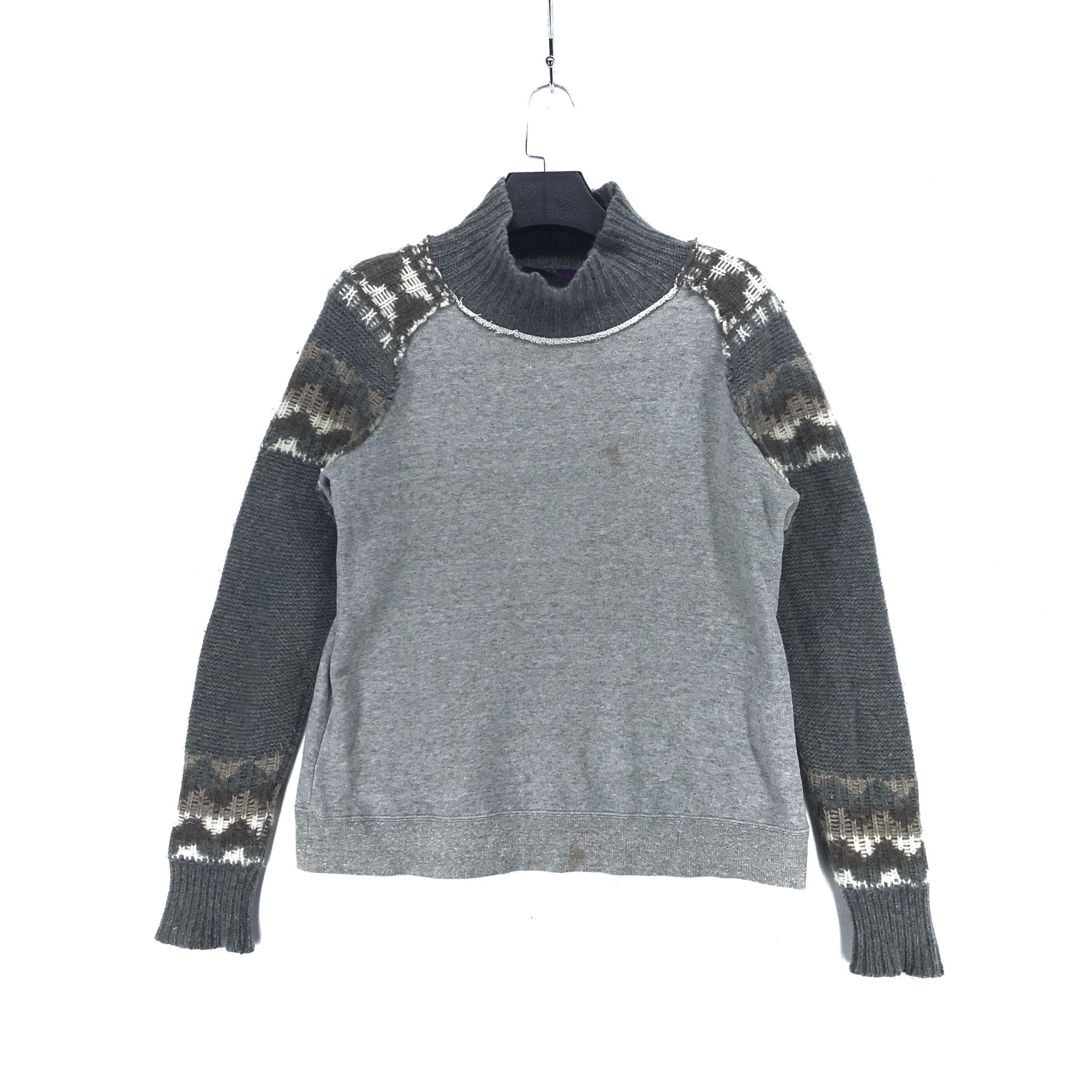 Y's Sleeve Hybrid Knit Sweater #2326-91 - 1